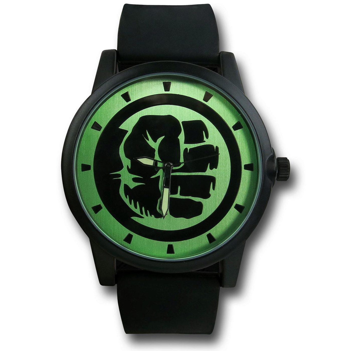 Hulk Fist Watch with Silicone Band, Black