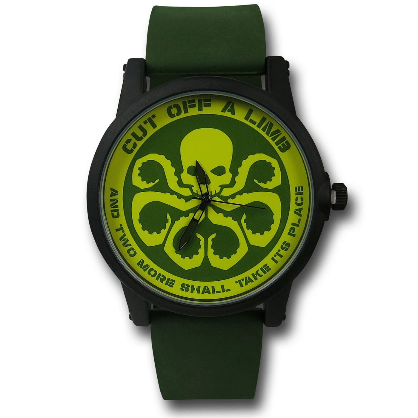 Hydra Watch with Silicone Band, Green