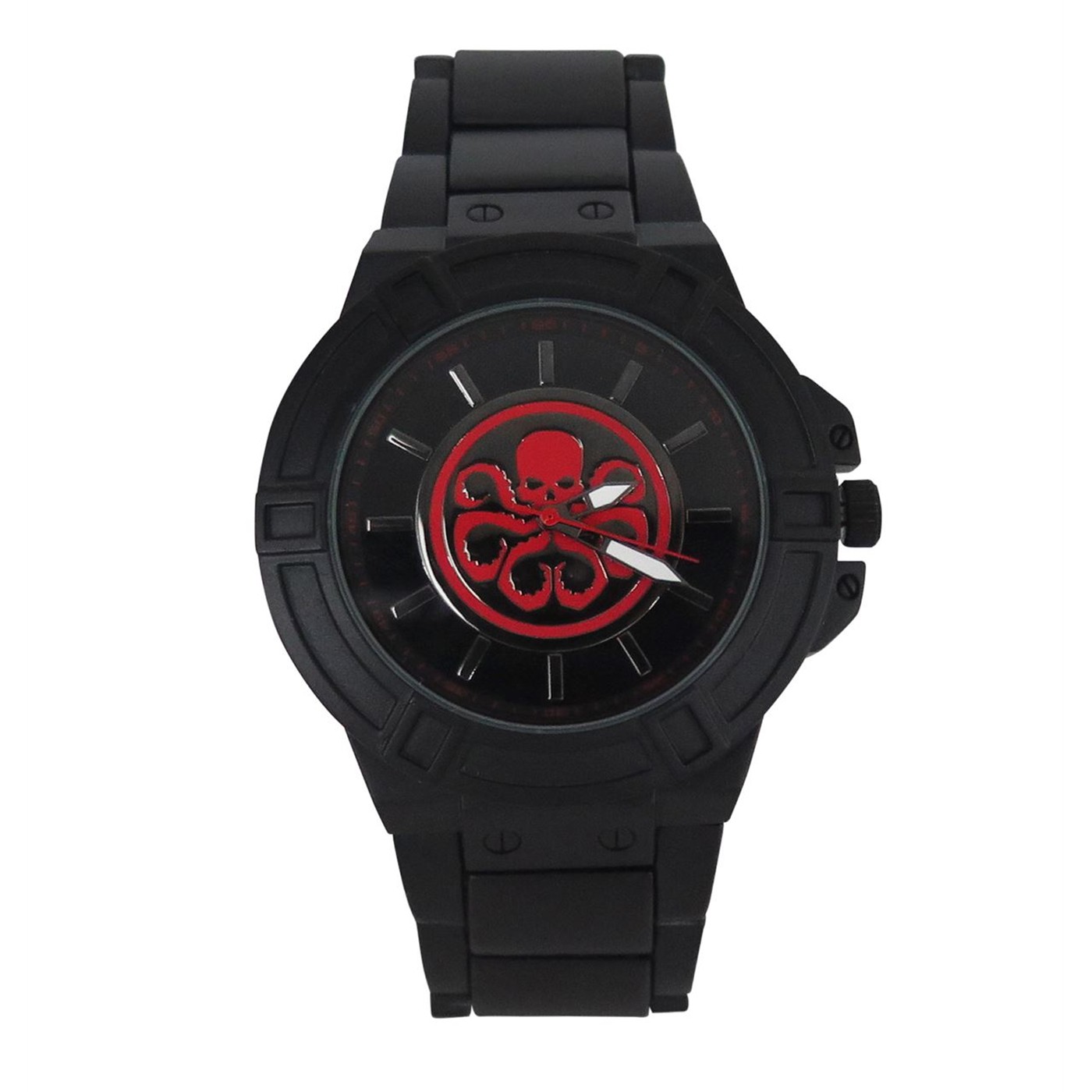 Hydra Symbol Watch with Metal Band, Black