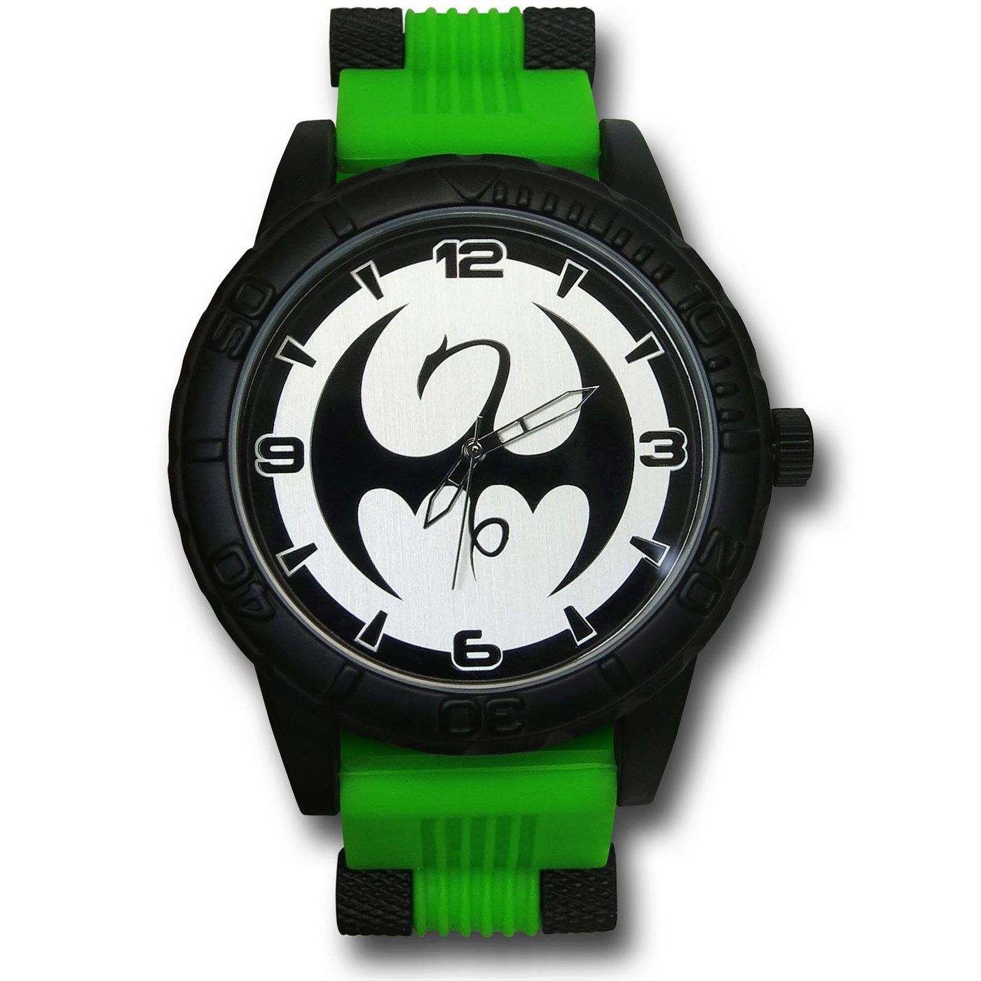 Iron Fist Watch with Silicone Band, Green