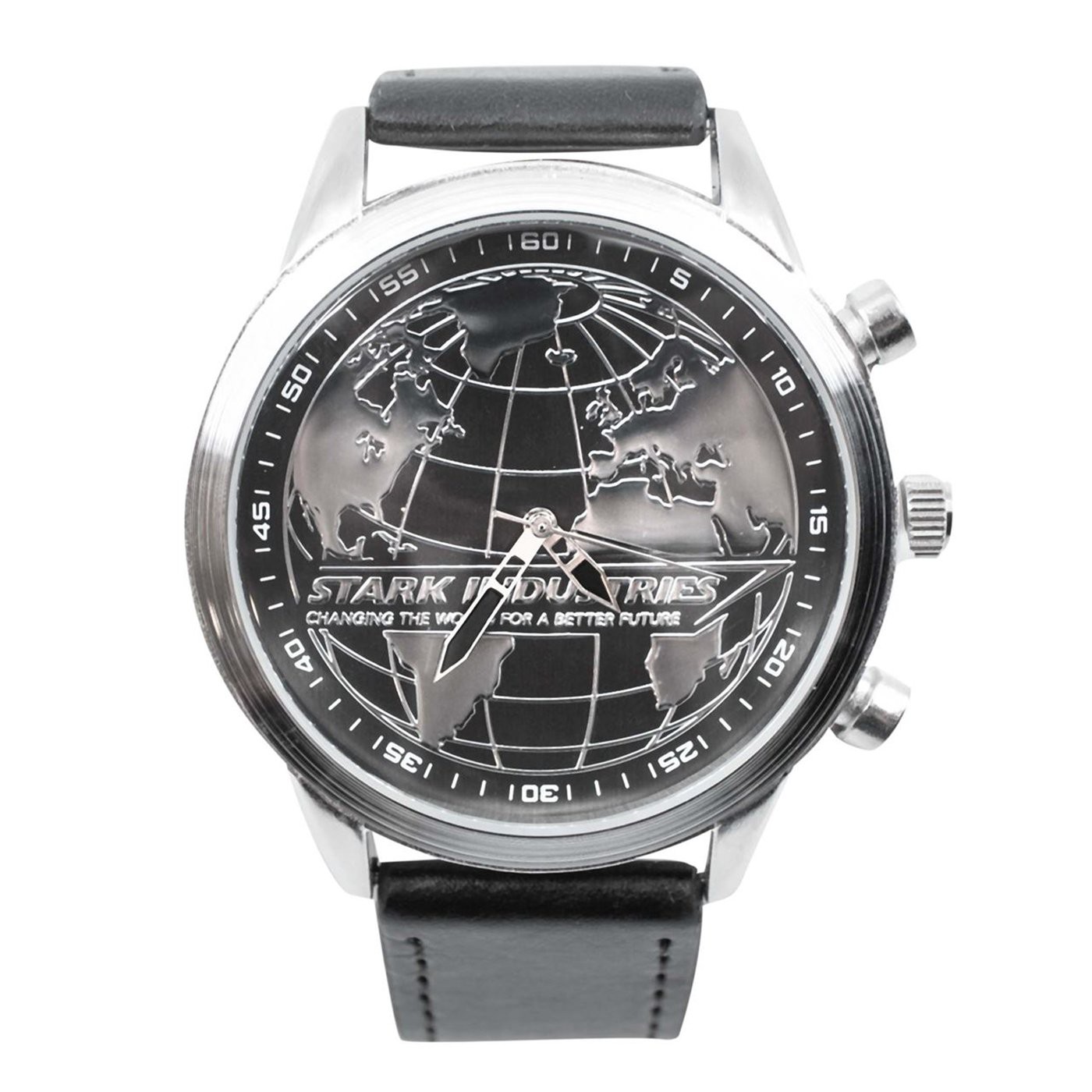Iron Man Stark Industries Property of AES Watch with Adjustable Strap, Black