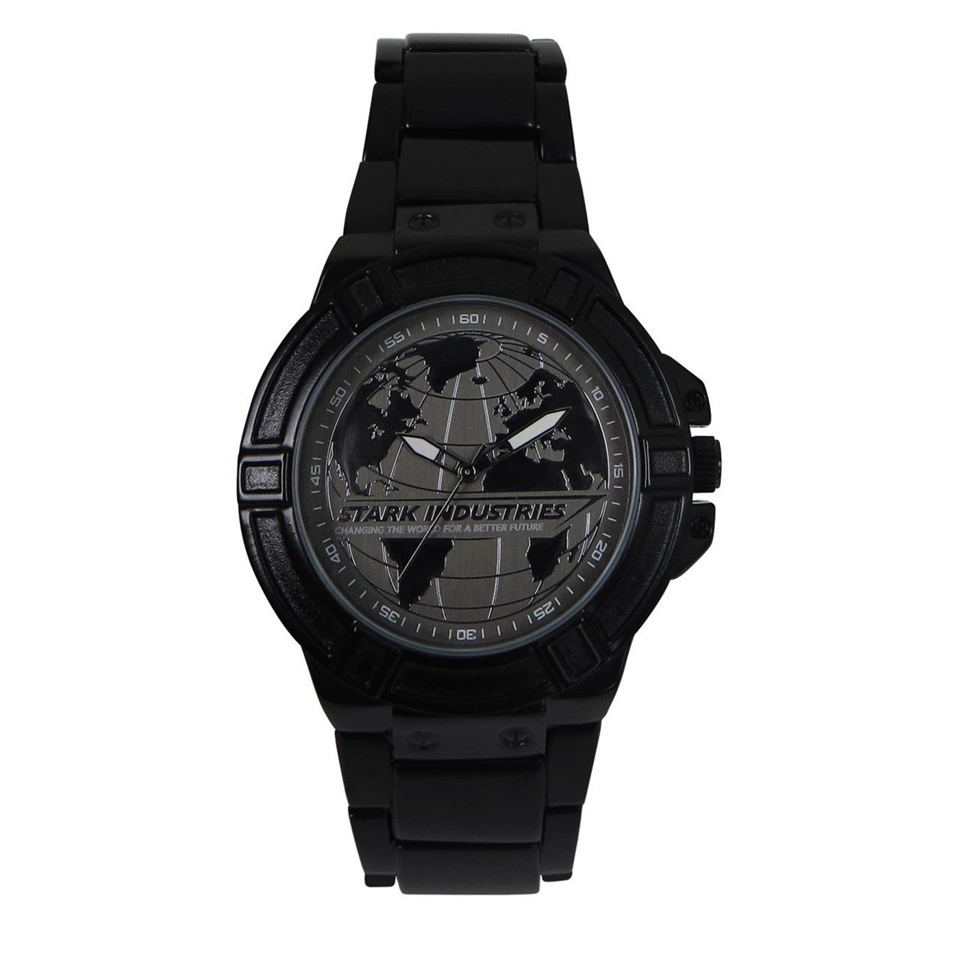 Iron Man Stark Industries Watch with Metal Band, Black