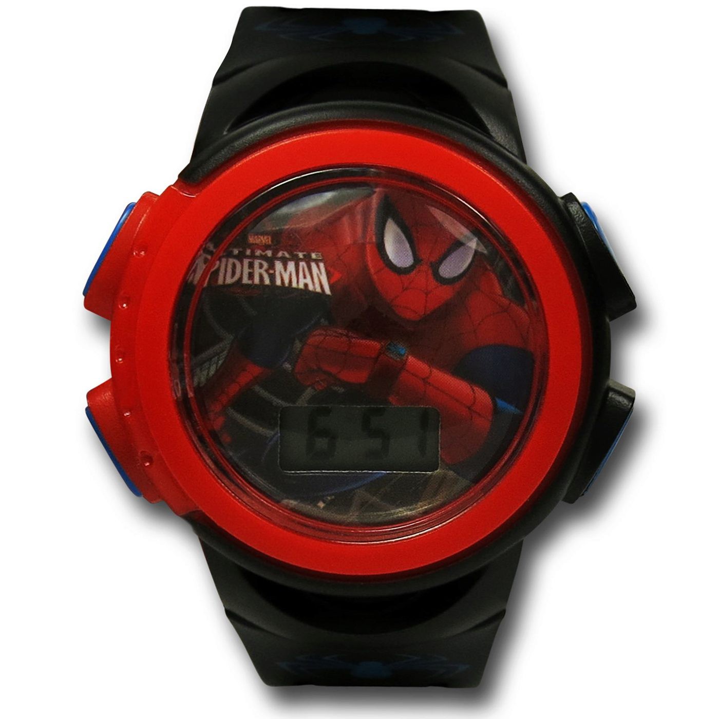 Spiderman Black & Blue Perch Kids Watch, Black