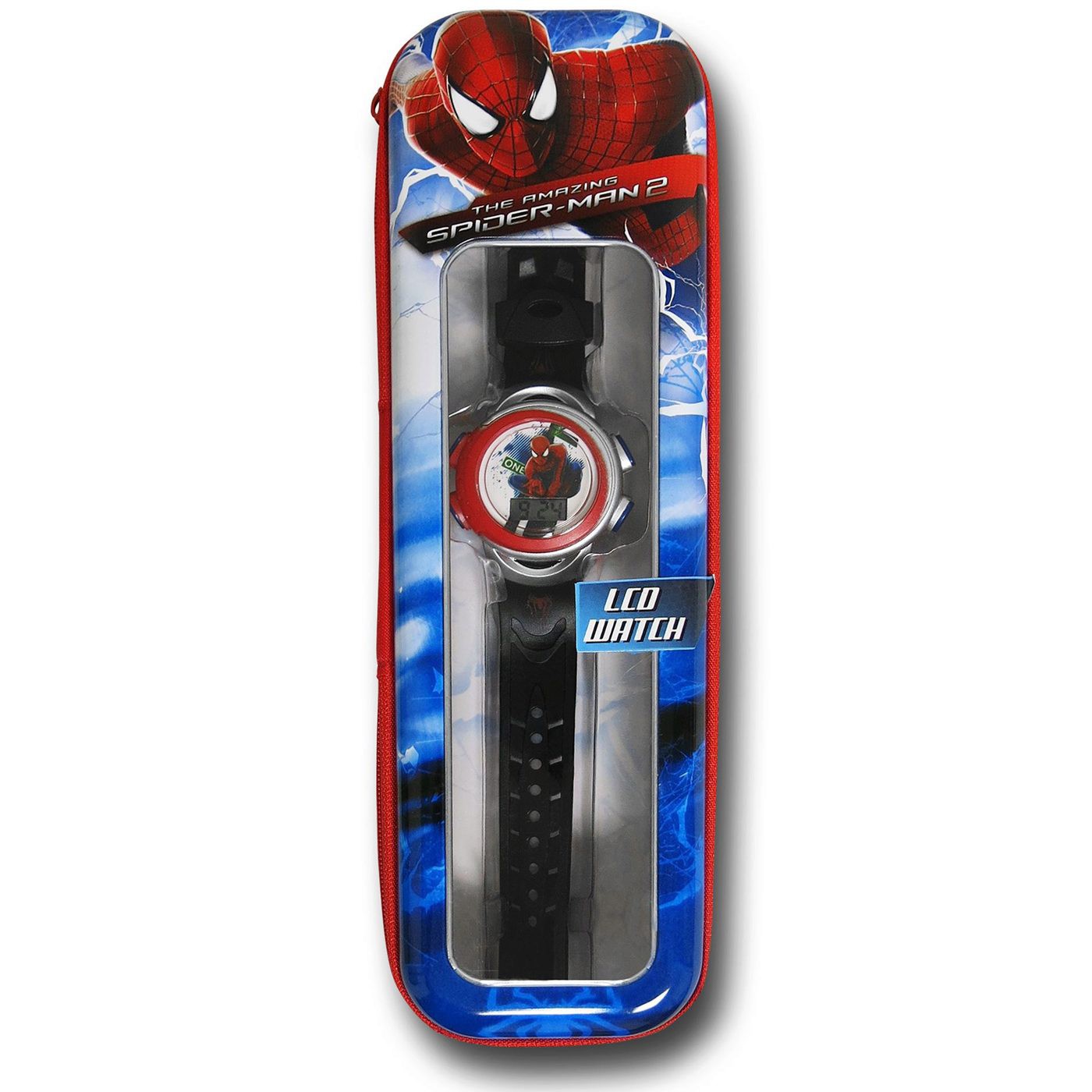Spiderman Kids Watch In Pencil Tin, Black