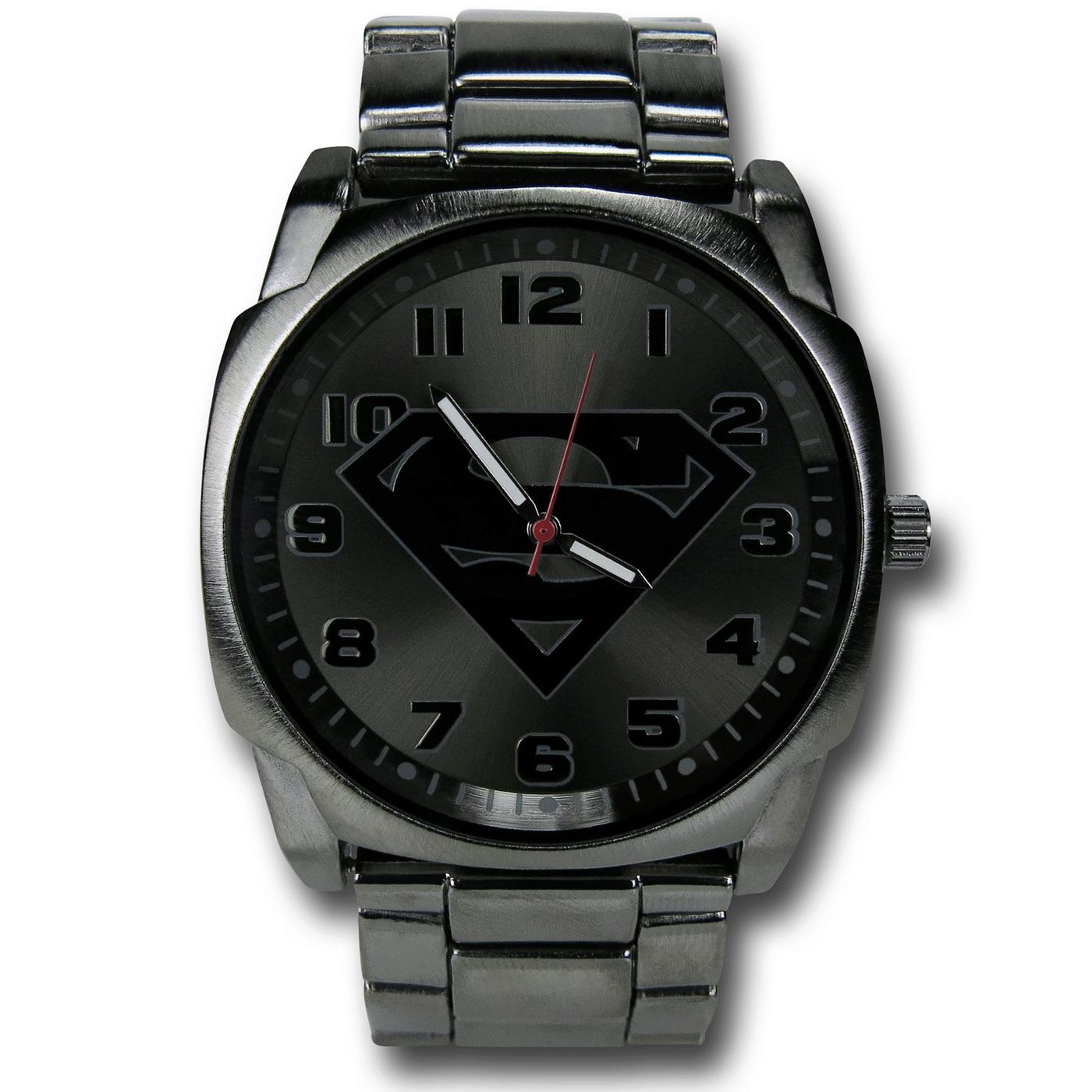 Superman Symbol Steel Alloy Watch, Grey