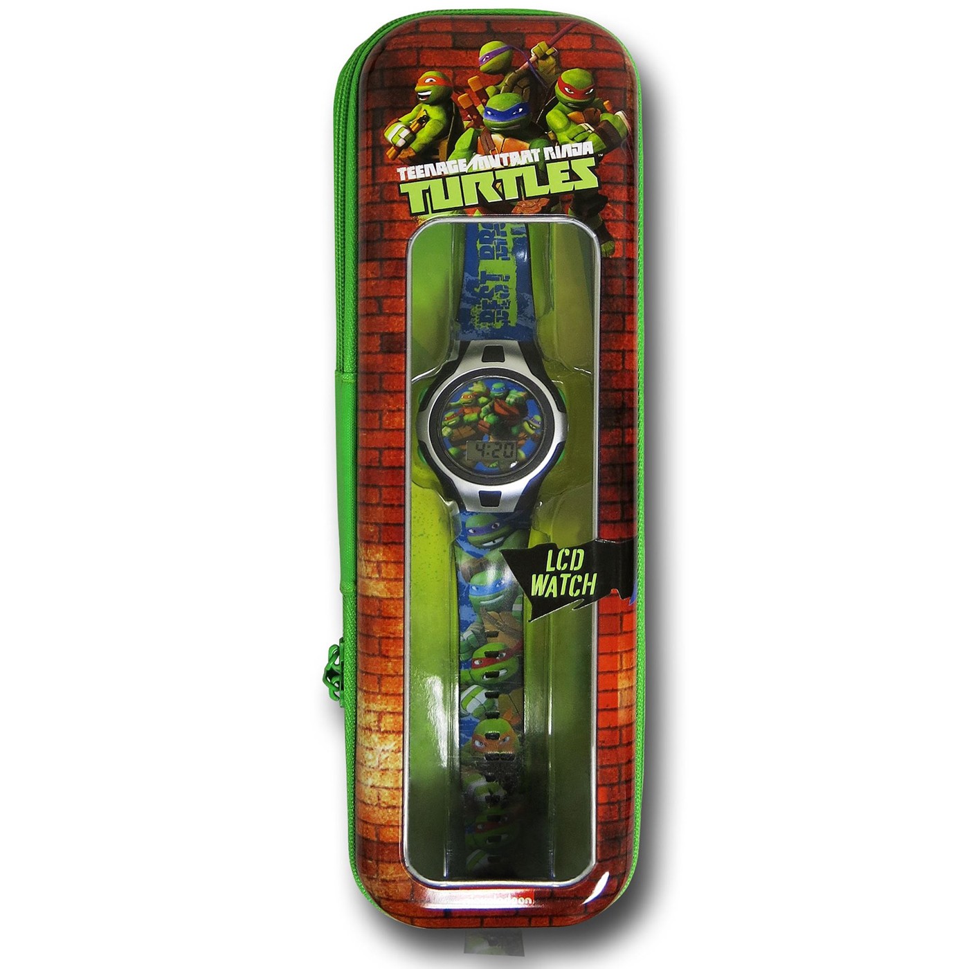 TMNT Kids Watch In Pencil Tin, Green