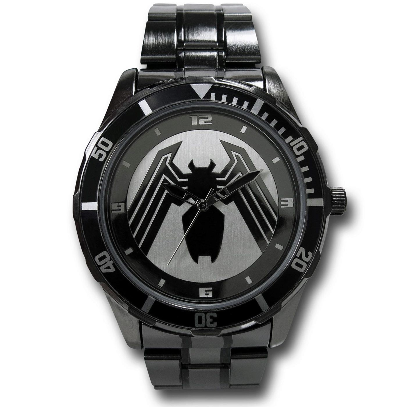 Venom Symbol Black Watch with Metal Band, Black