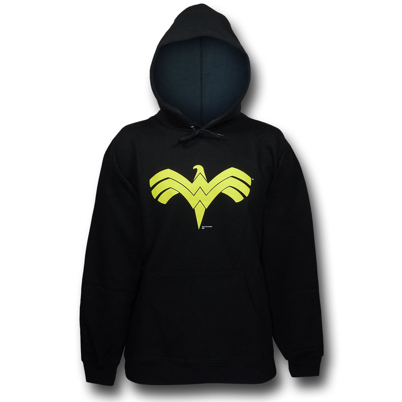 Wonder Woman Eagle Symbol Black Hoodie, Black