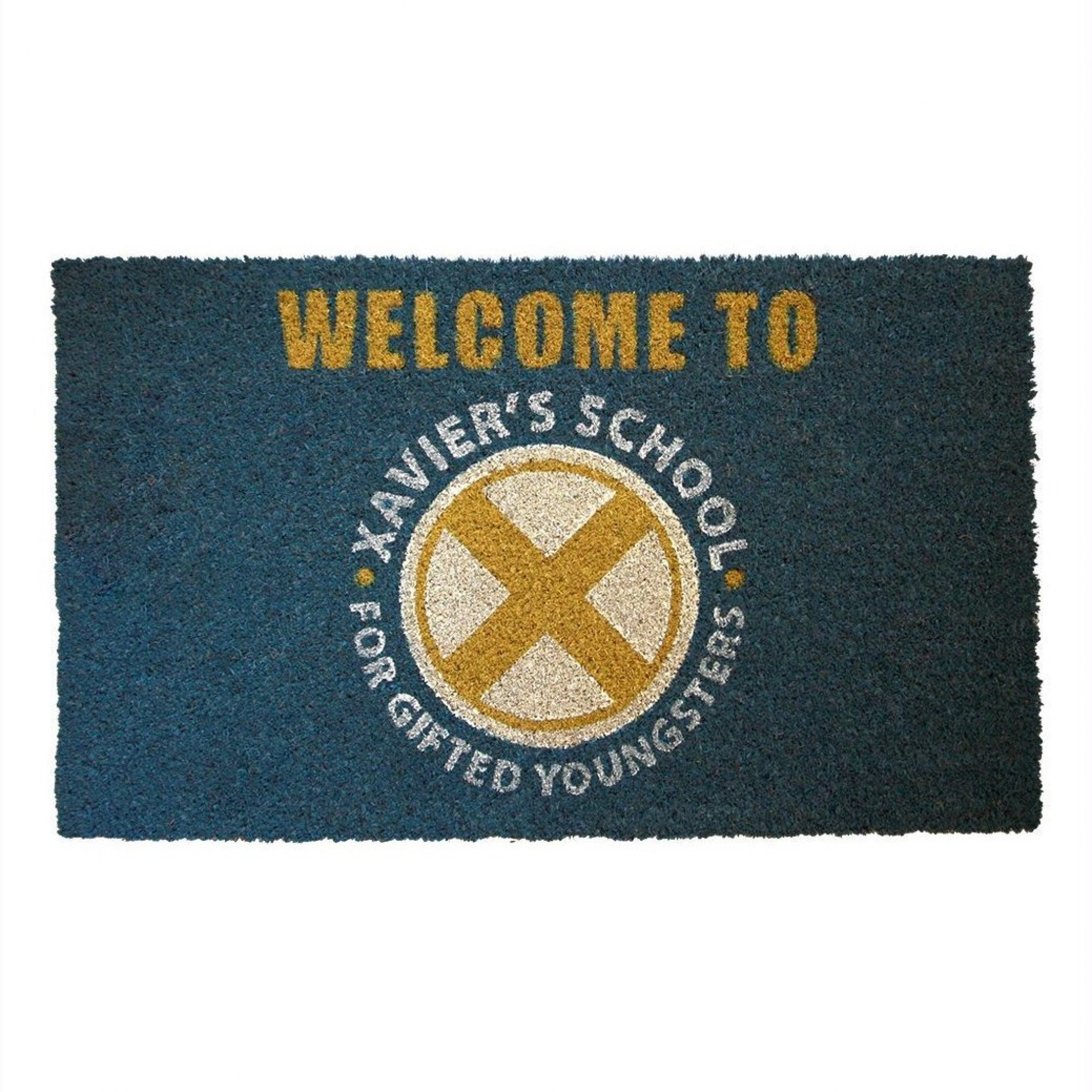 X-Men Xavier's School For Gifted Youngsters 17'x 29' Doormat with Non-skid Back, Blue