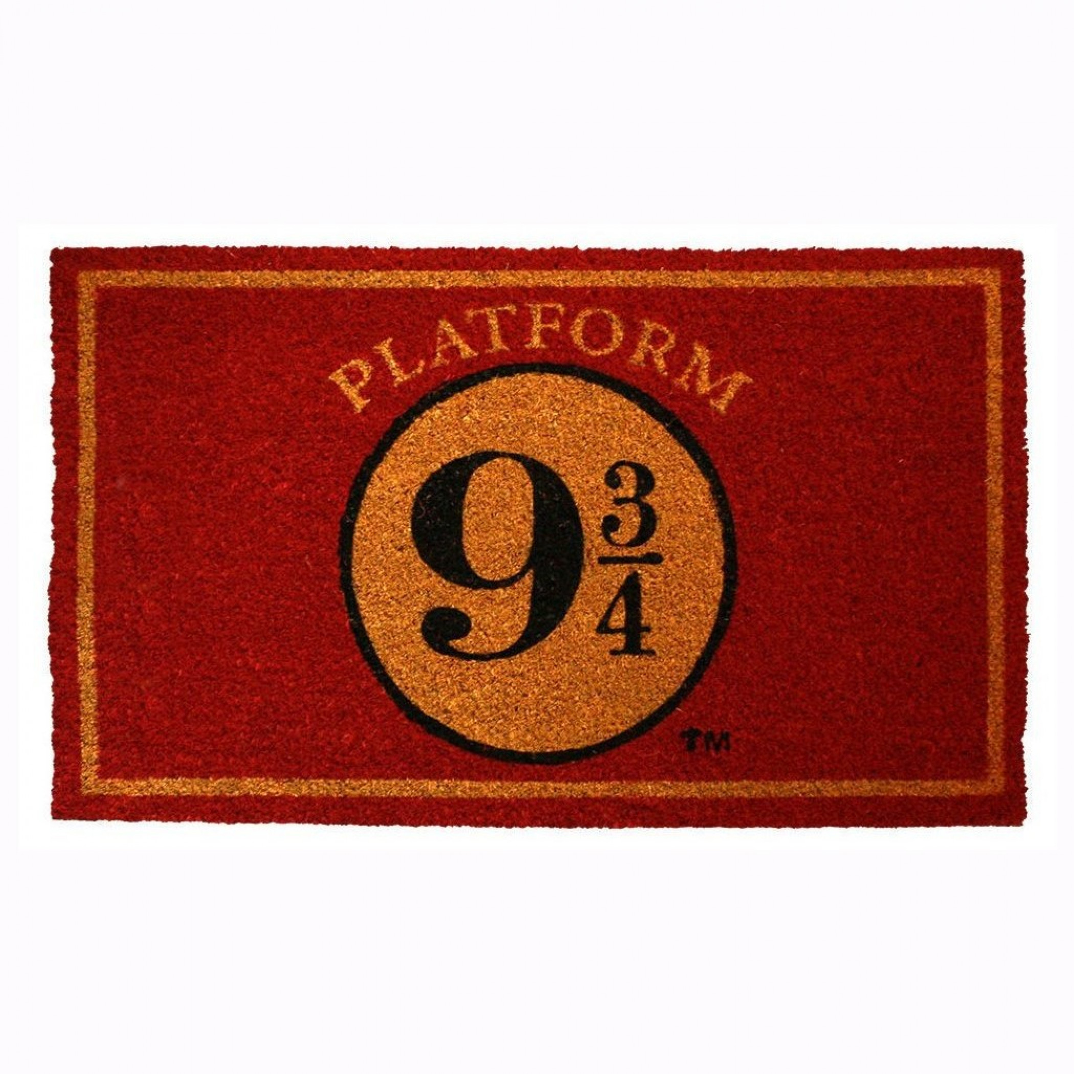 Harry Potter Platform 9 3/4 17'x 29' Doormat with Non-skid Back, Red