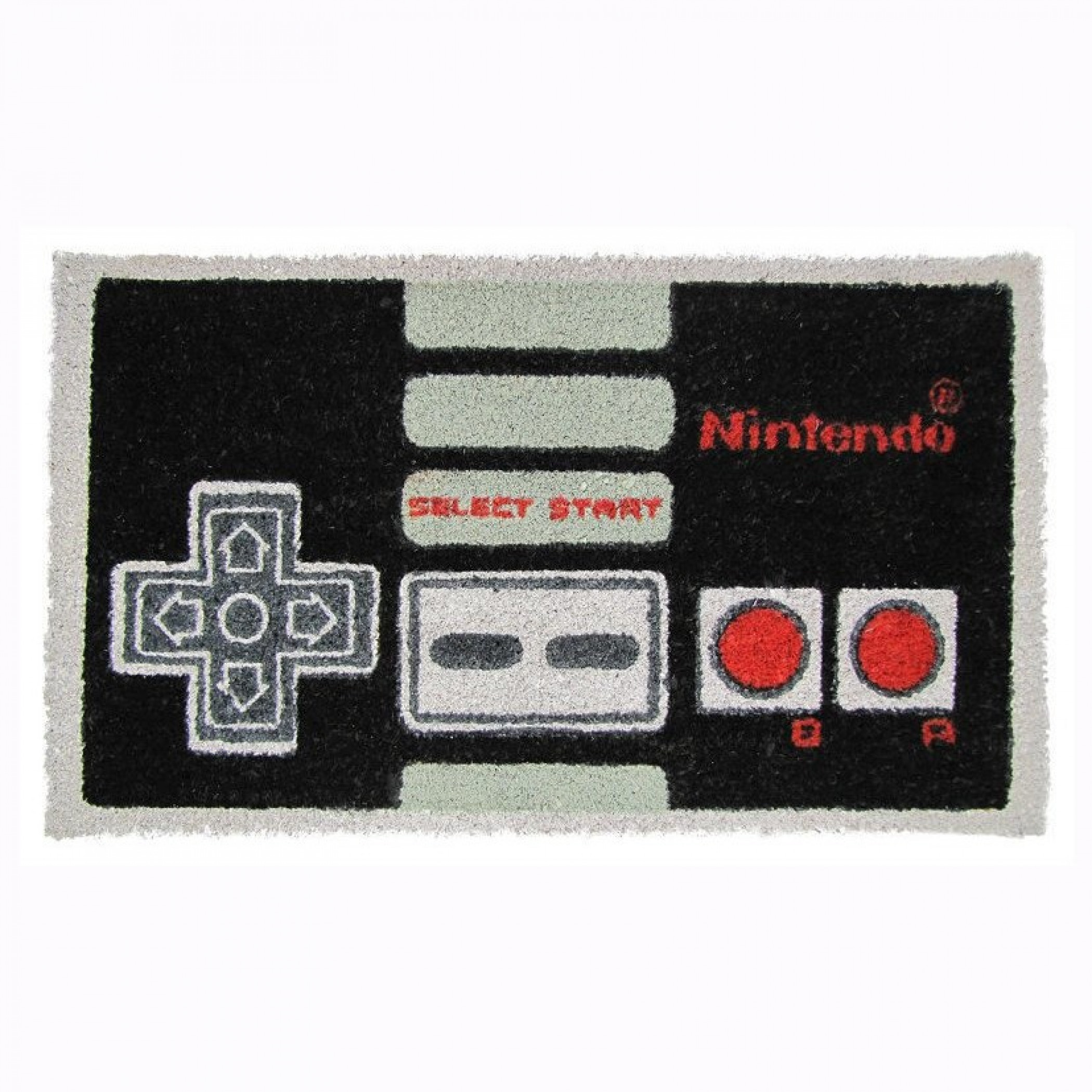 Nintendo Controller 17'x 29' Doormat with Non-skid Back, Black