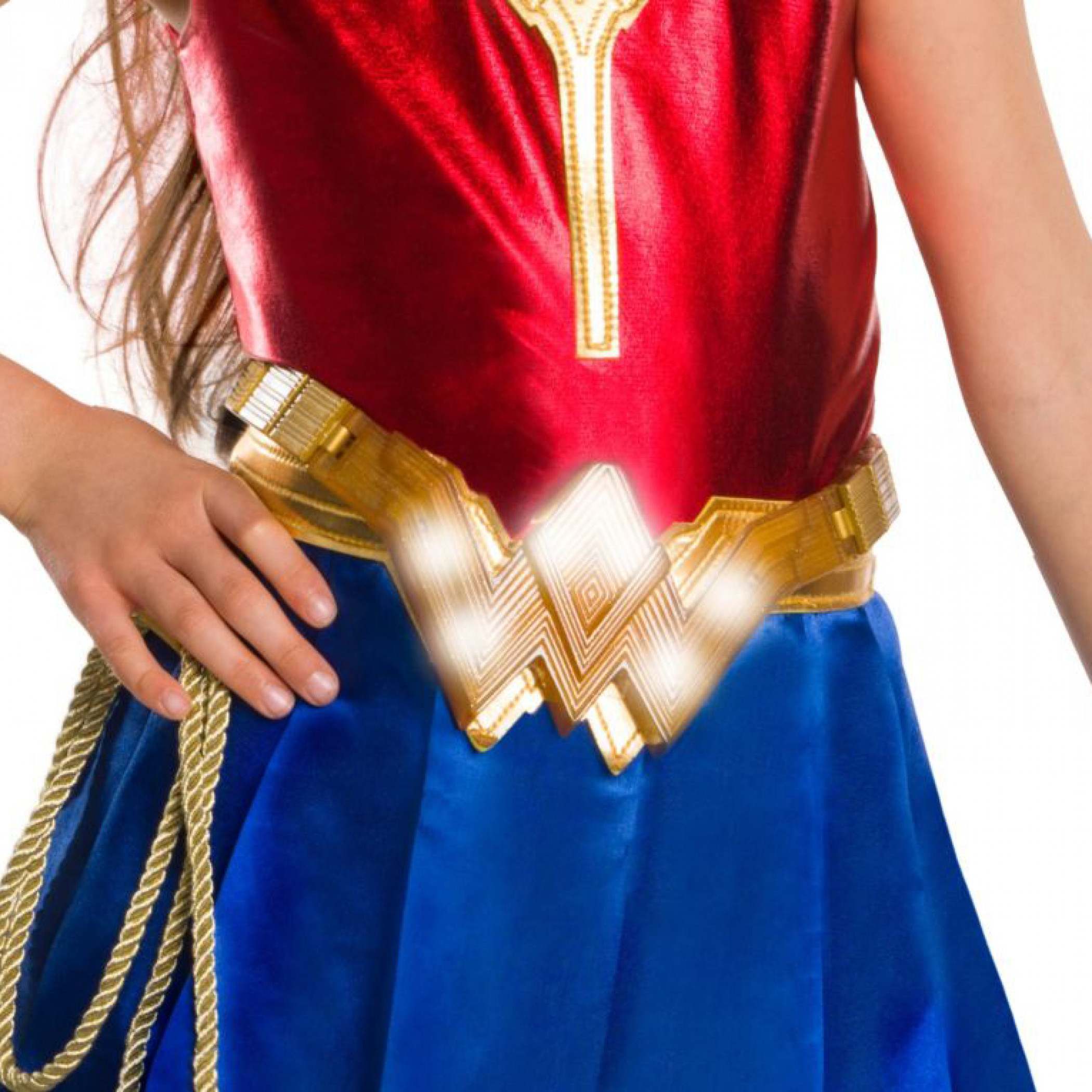 Wonder Woman Youth Deluxe Light Up Costume Belt, Gold