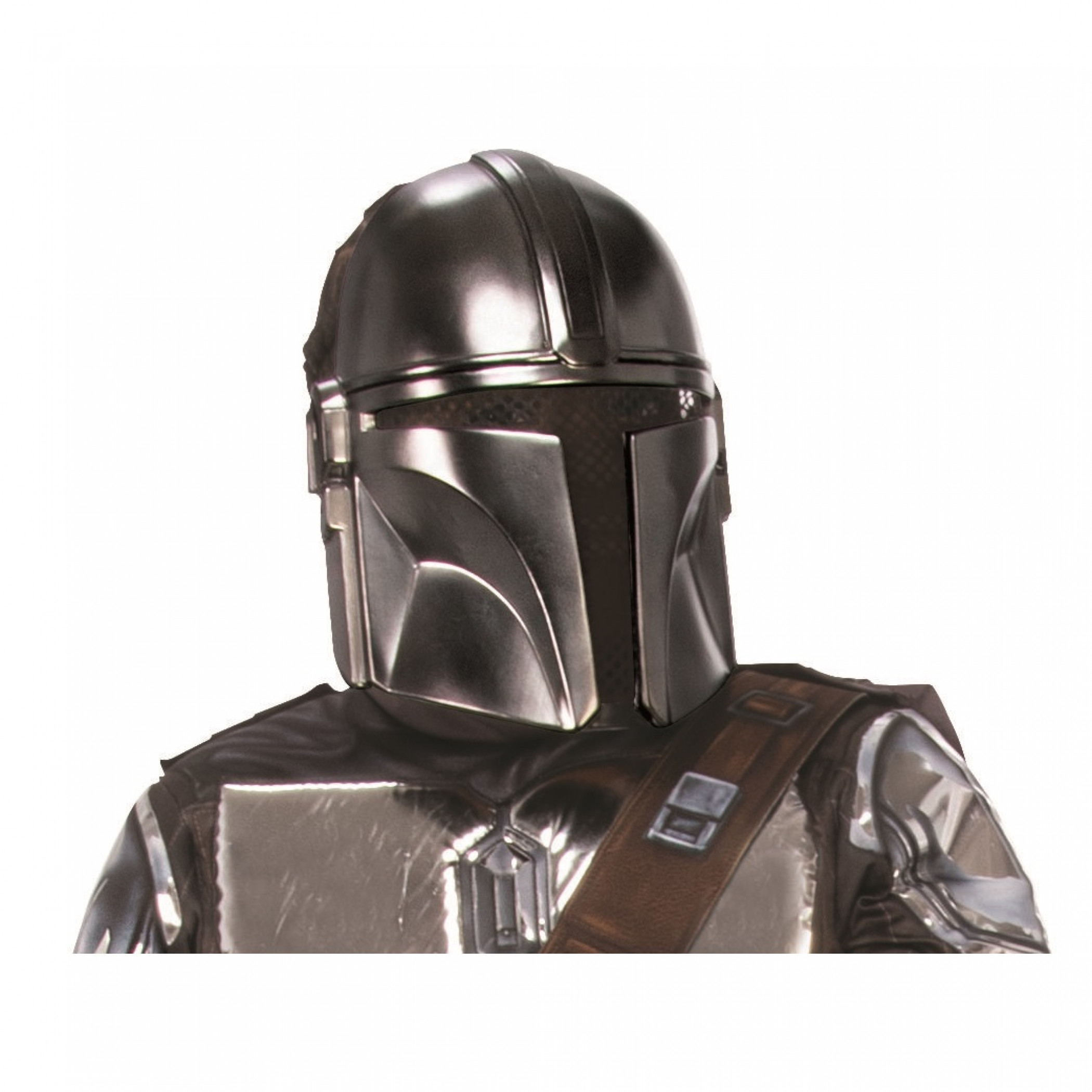 Star Wars The Mandalorian Vibrant Polished Youth Half Mask, Grey