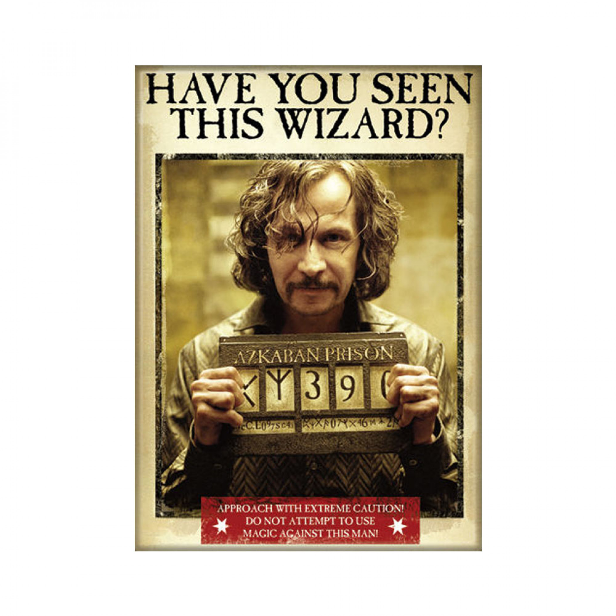 Harry Potter Sirius Wanted Poster Magnet, Black