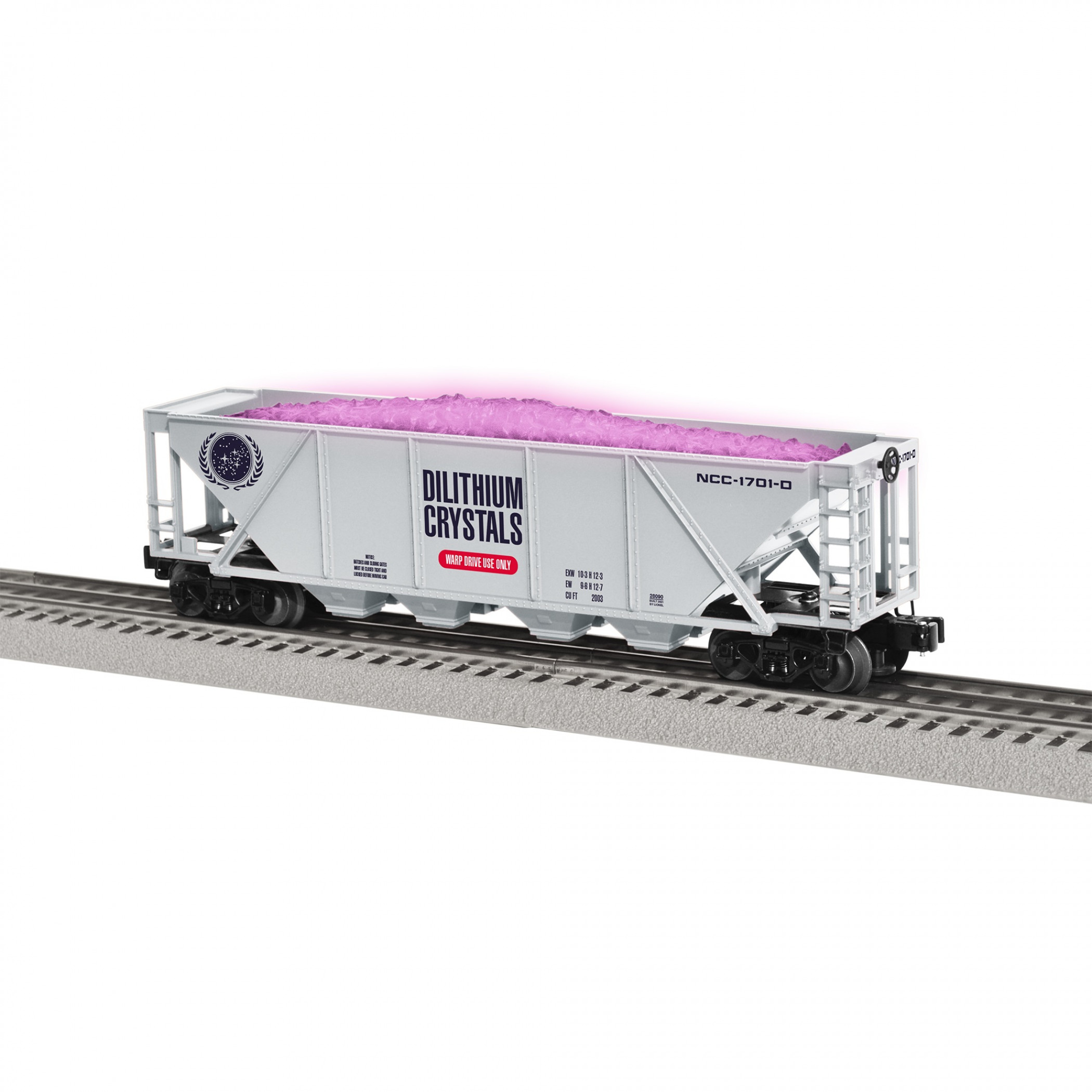 Star Trek Dilithium Crystals Hopper with Illumination Train Car, Silver