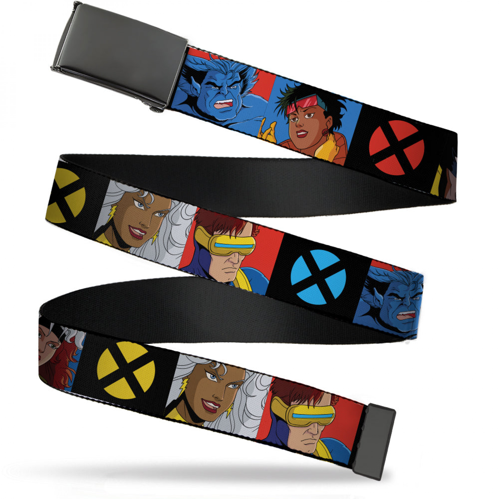 X-Men Animated Series Military-Style 1.25' Web Belt, Black