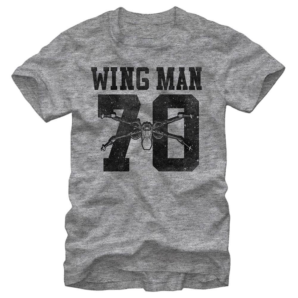 Star Wars Episode 7 Wingman Gray T-Shirt, Grey