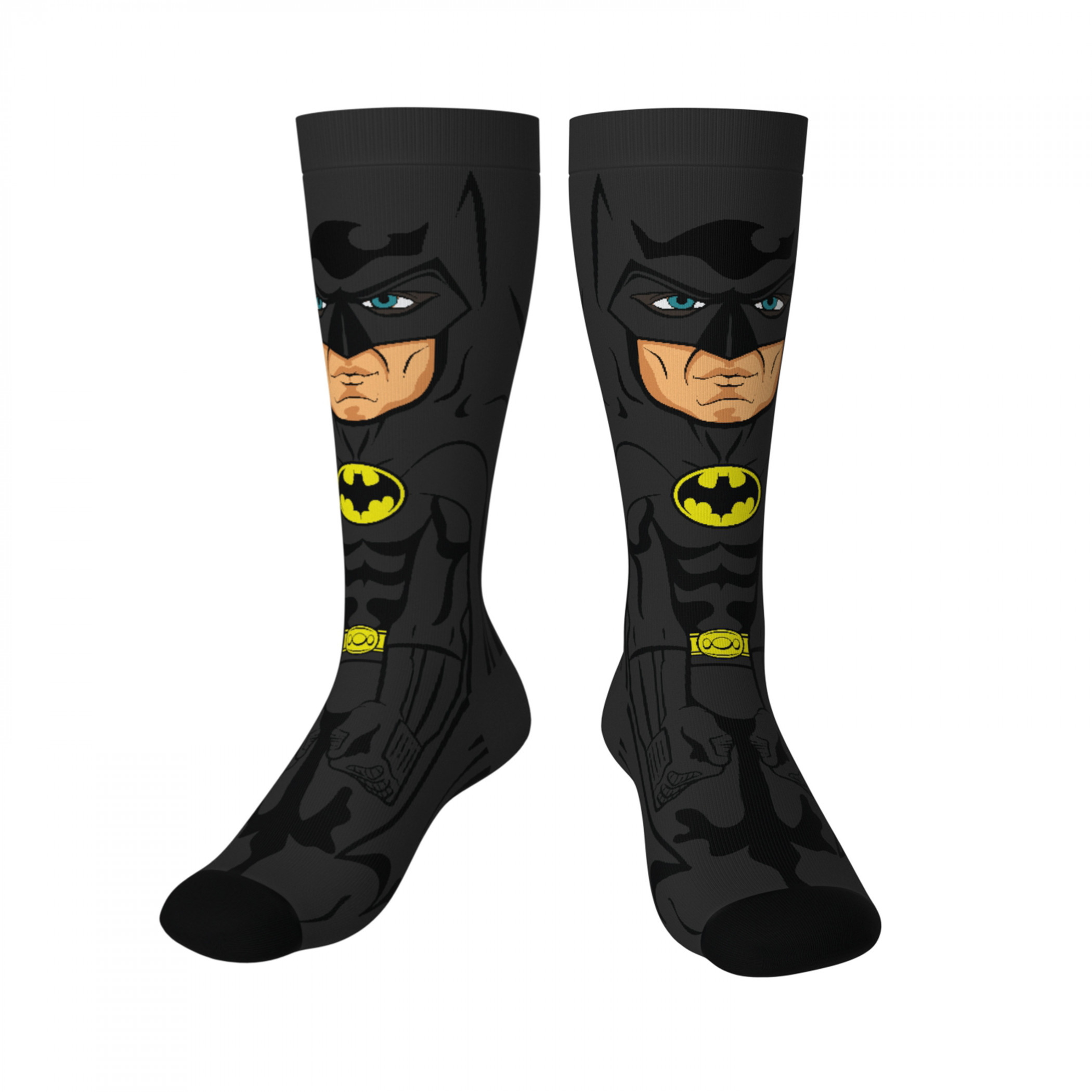 Batman Michael Keaton Crossover Crew Socks, Black