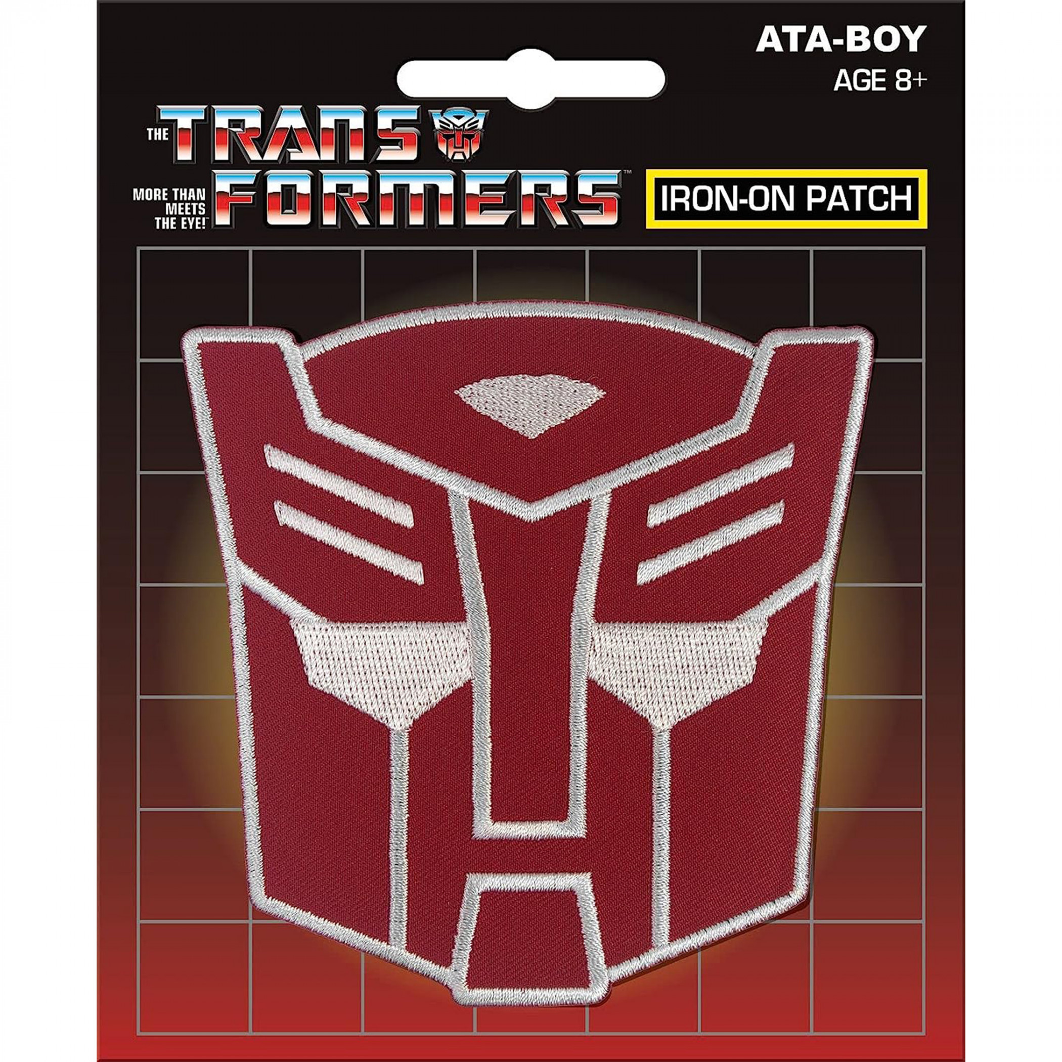 Transformers Autobot Iron On Patch, Red