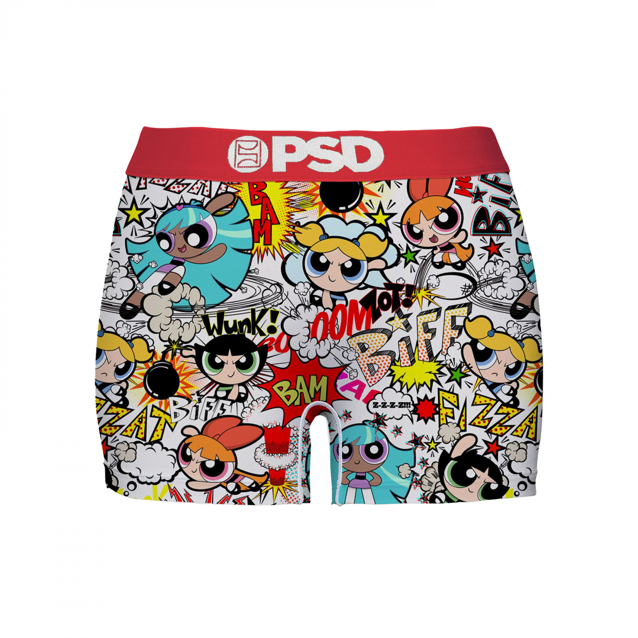 Powerpuff Girls Bubble Bomb PSD Boy Shorts Underwear, Multi-Color