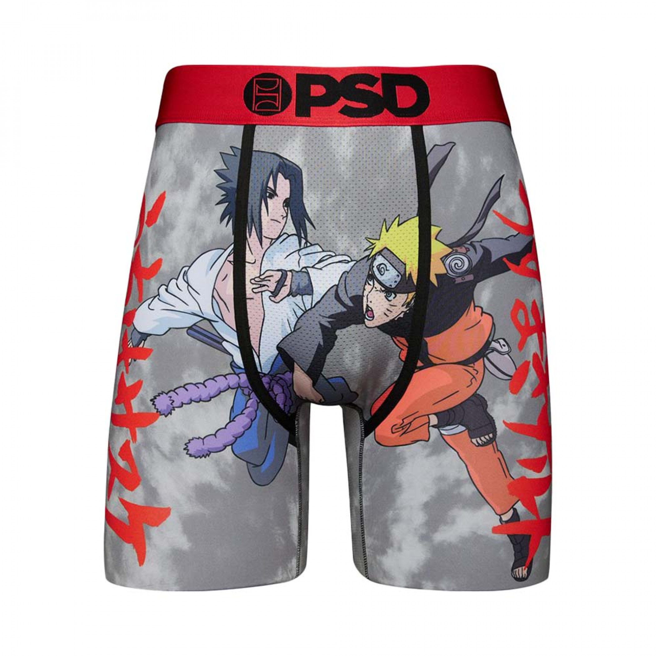 Naruto Shippuden Naruto vs Sasuke PSD Boxer Briefs, Multi-Color