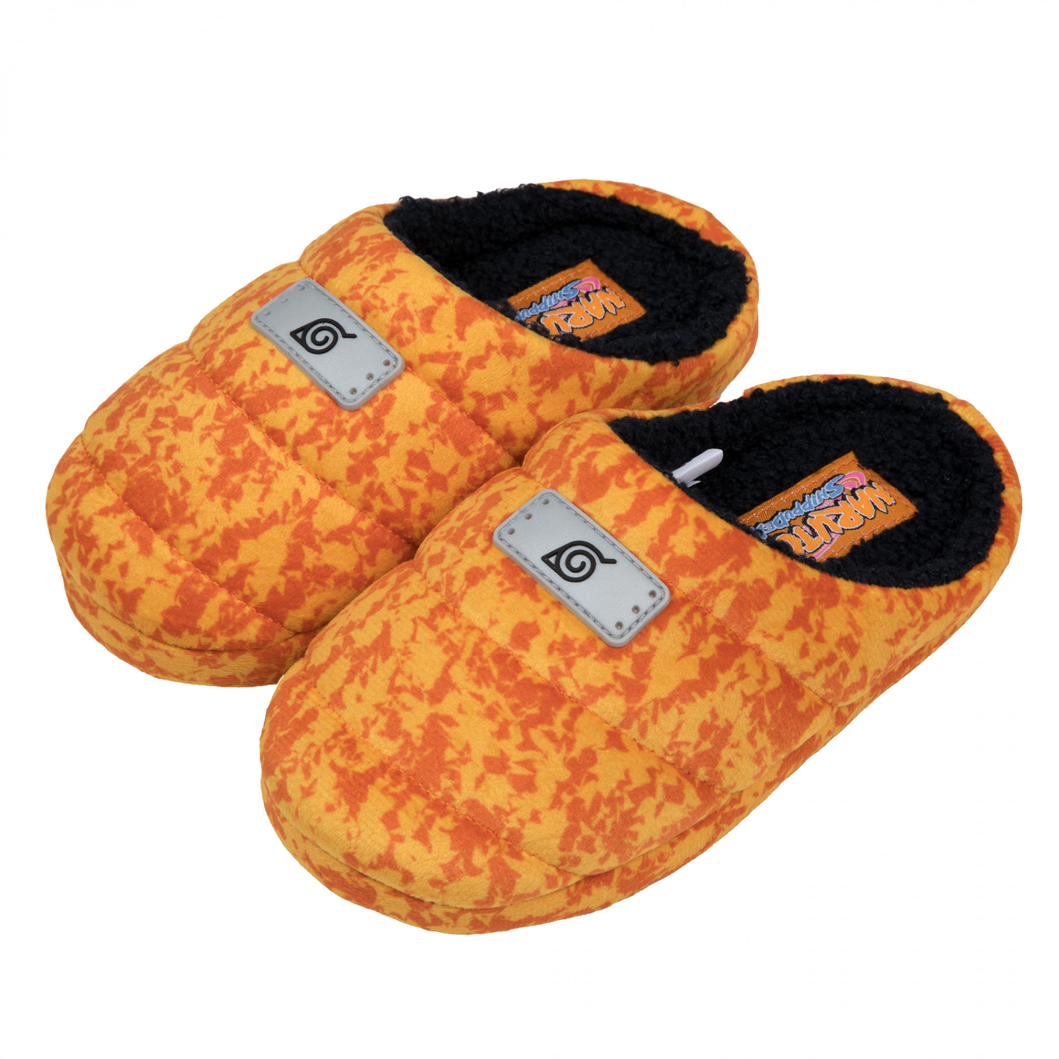 Naruto Leaf Village Emblem Headband Style Youth Slippers, Orange
