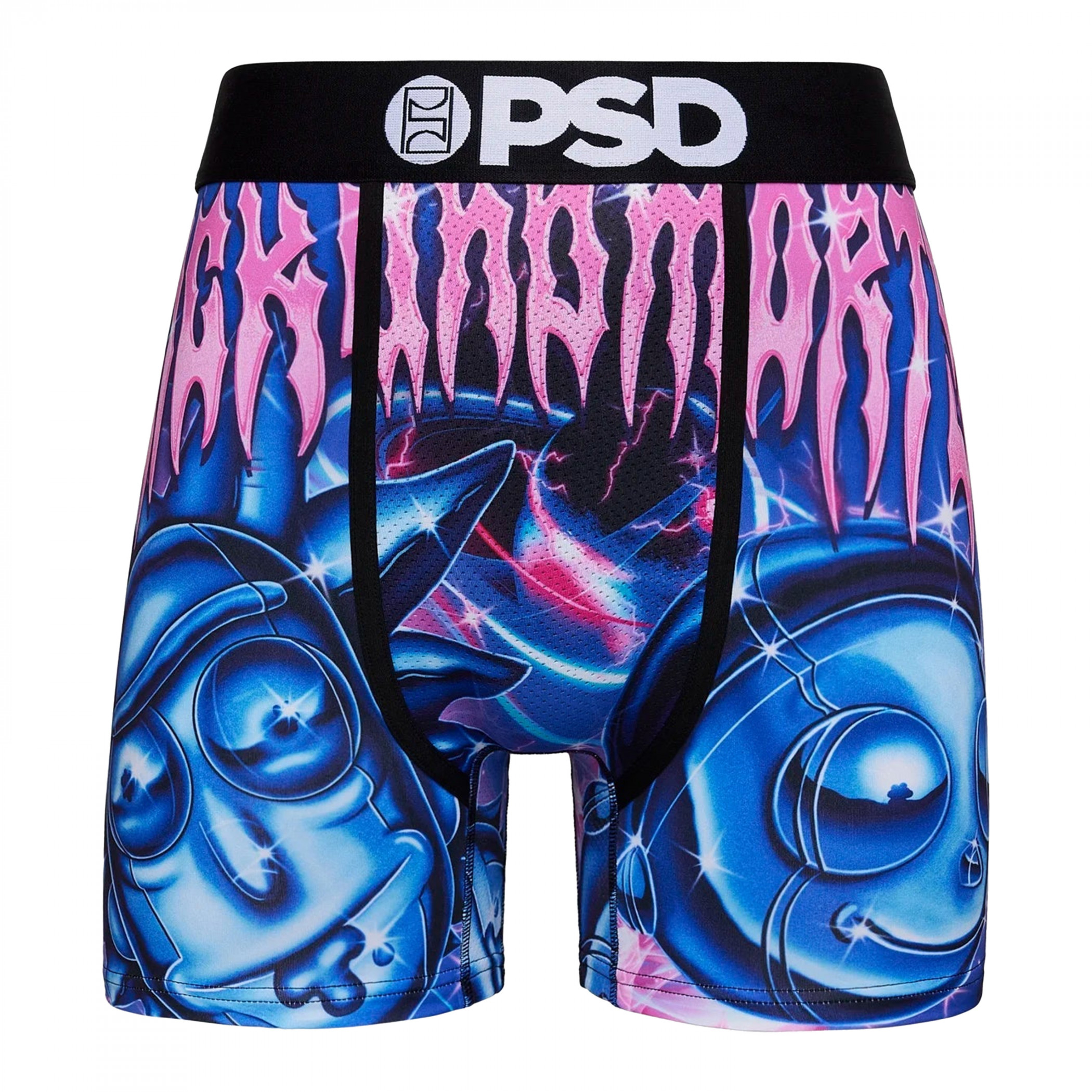 Rick And Morty Metal Album PSD Boxer Briefs, Blue