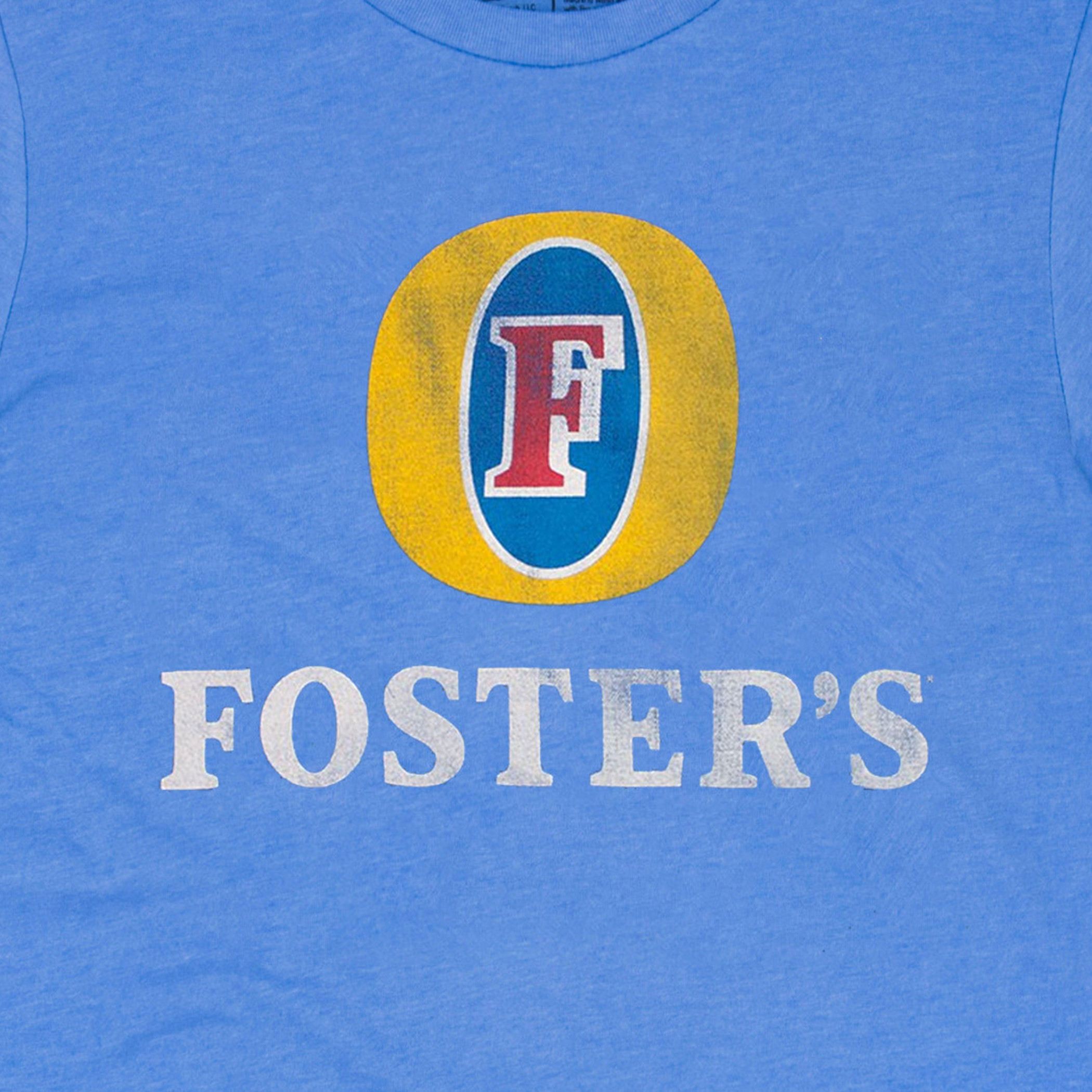 Foster's Beer Basic Logo Men's Heather Blue T-Shirt