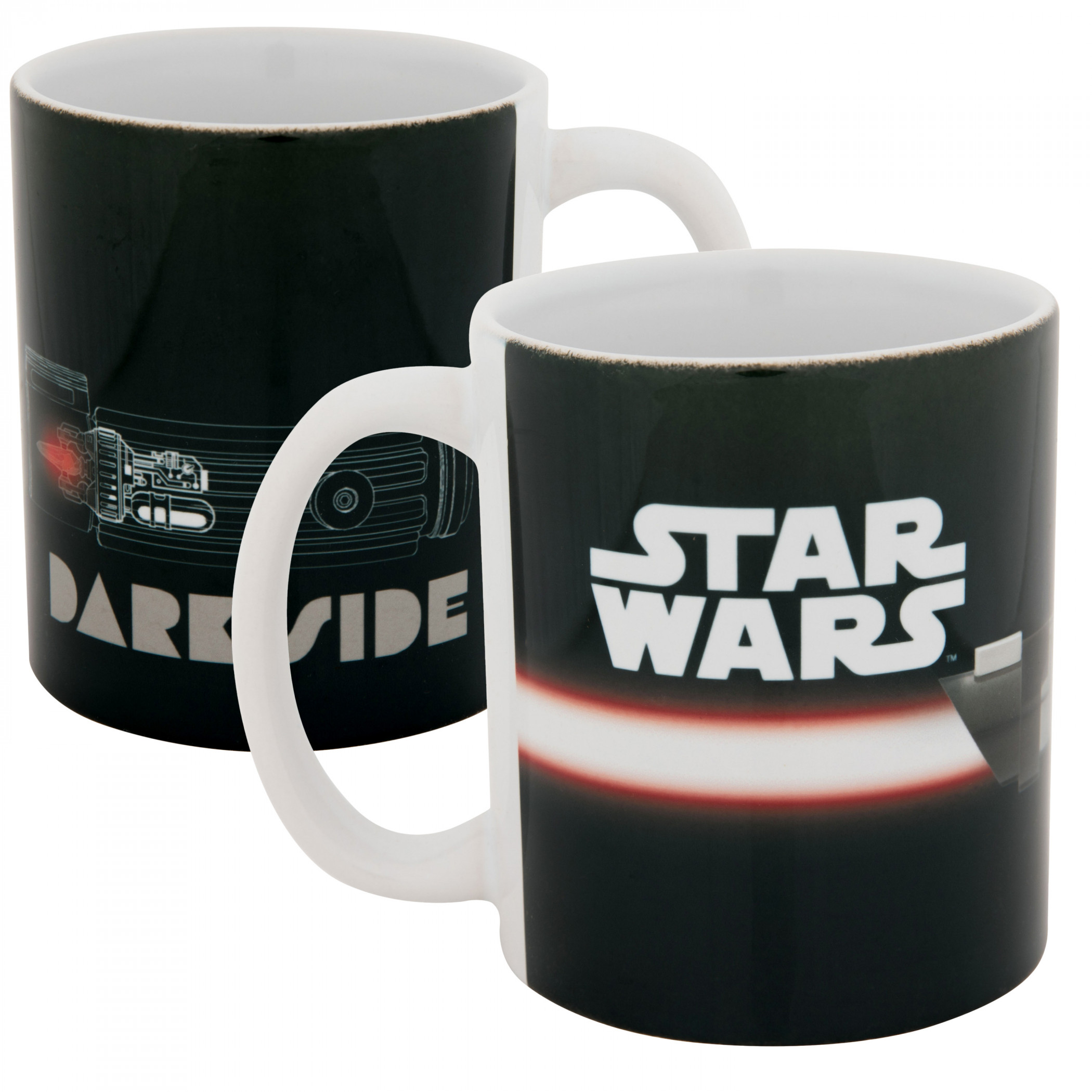 Star Wars Dark Side Light Saber 11oz Ceramic Mug, Multi-Color