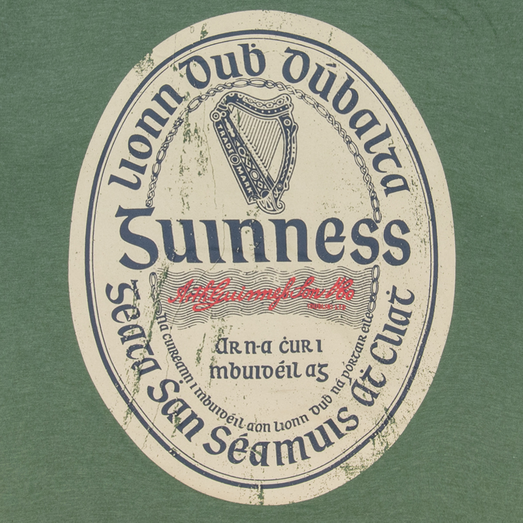 Guinness Beer Gaelic Label Shirt - Green