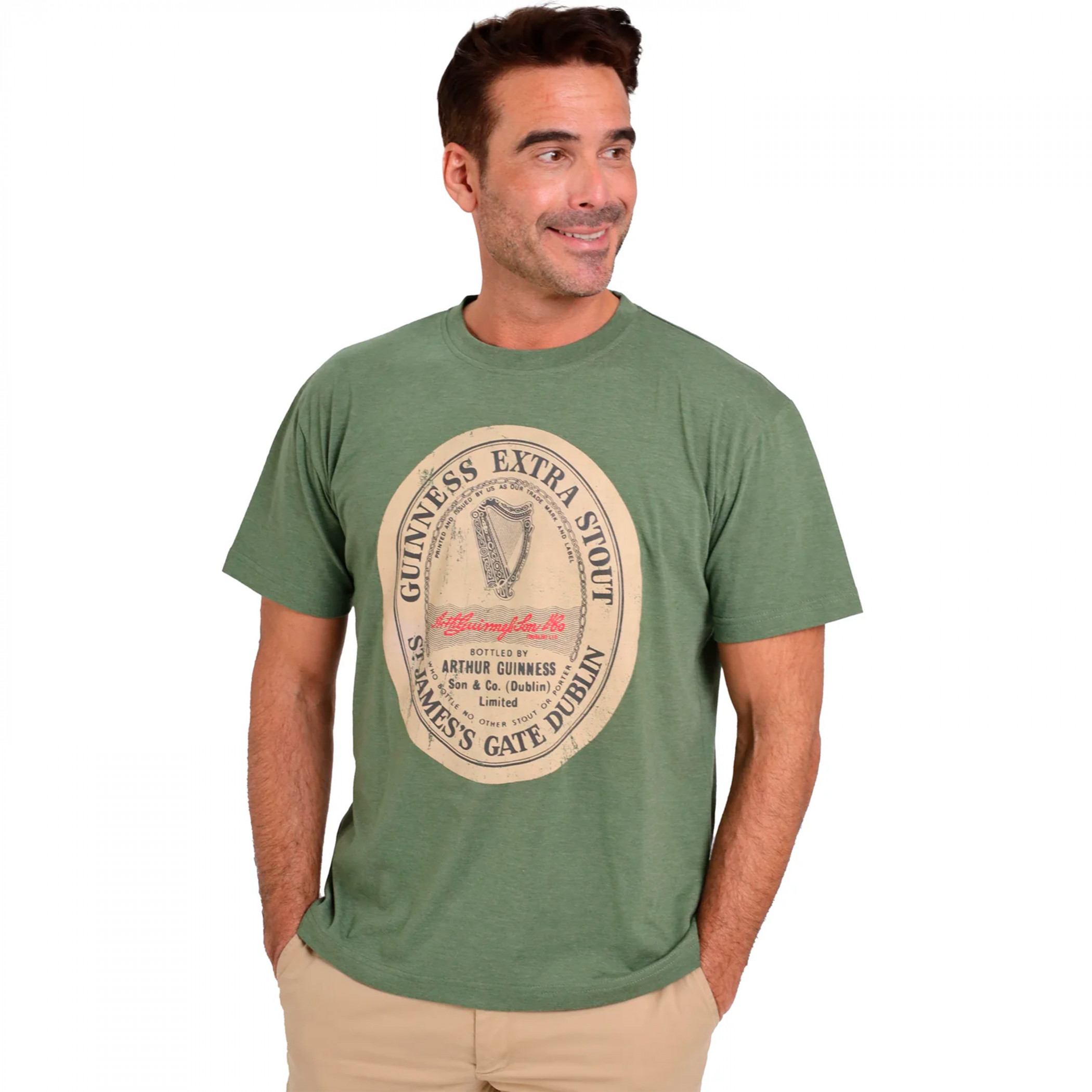 Guinness Beer Gaelic Label Shirt - Green