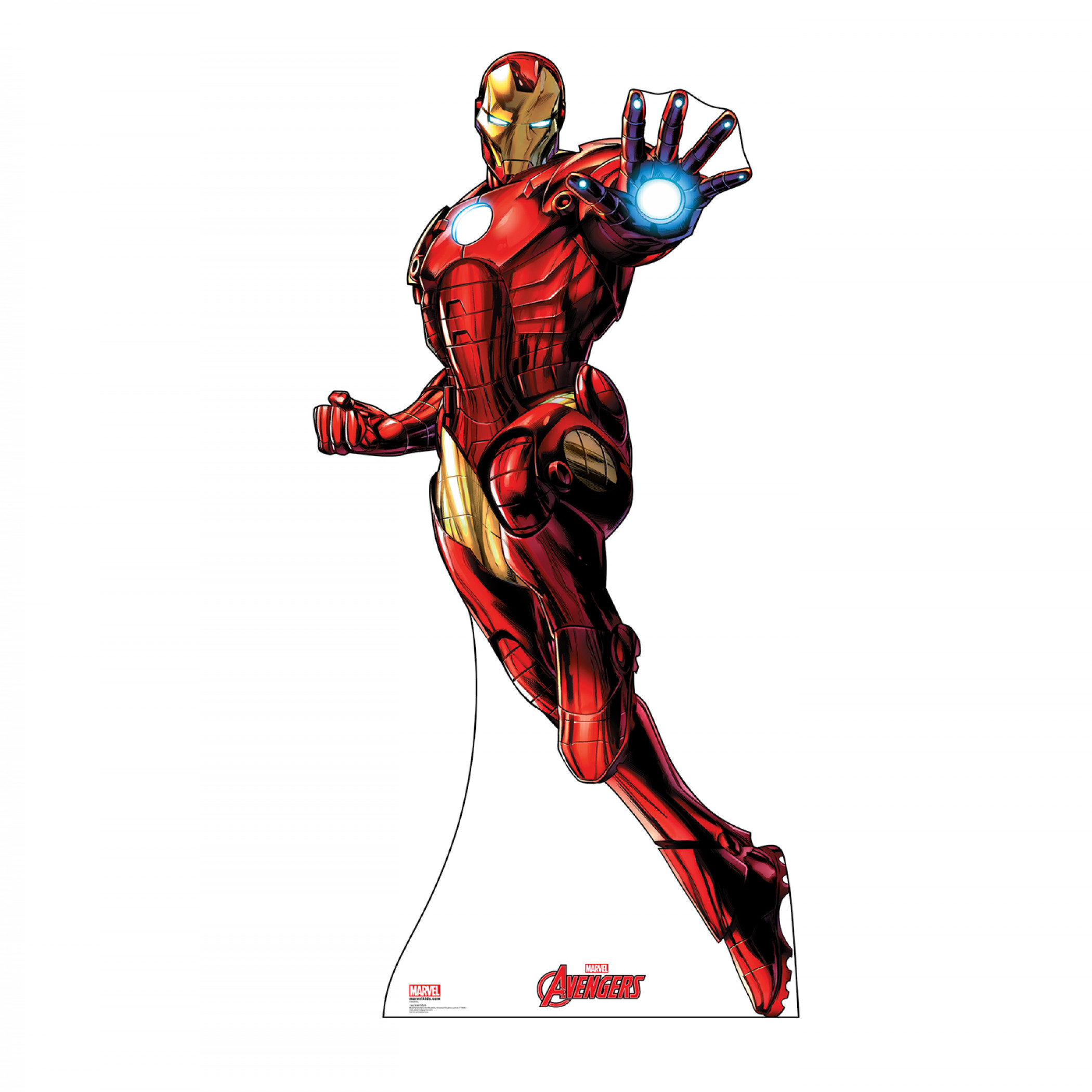 Avengers Animated Iron Man Cardboard Stand Up, Multi-Color