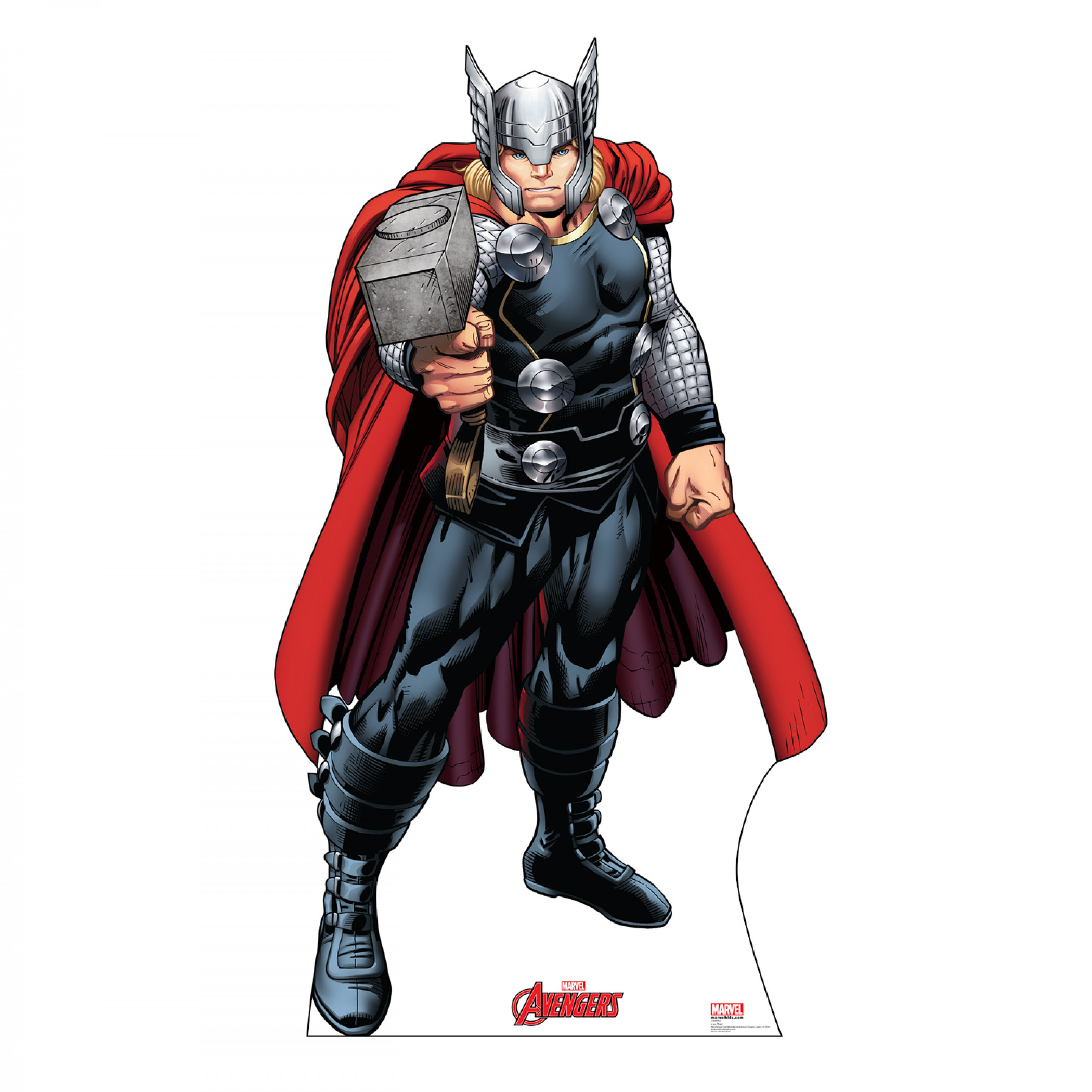 Avengers Animated Thor Cardboard Stand Up, Multi-Color