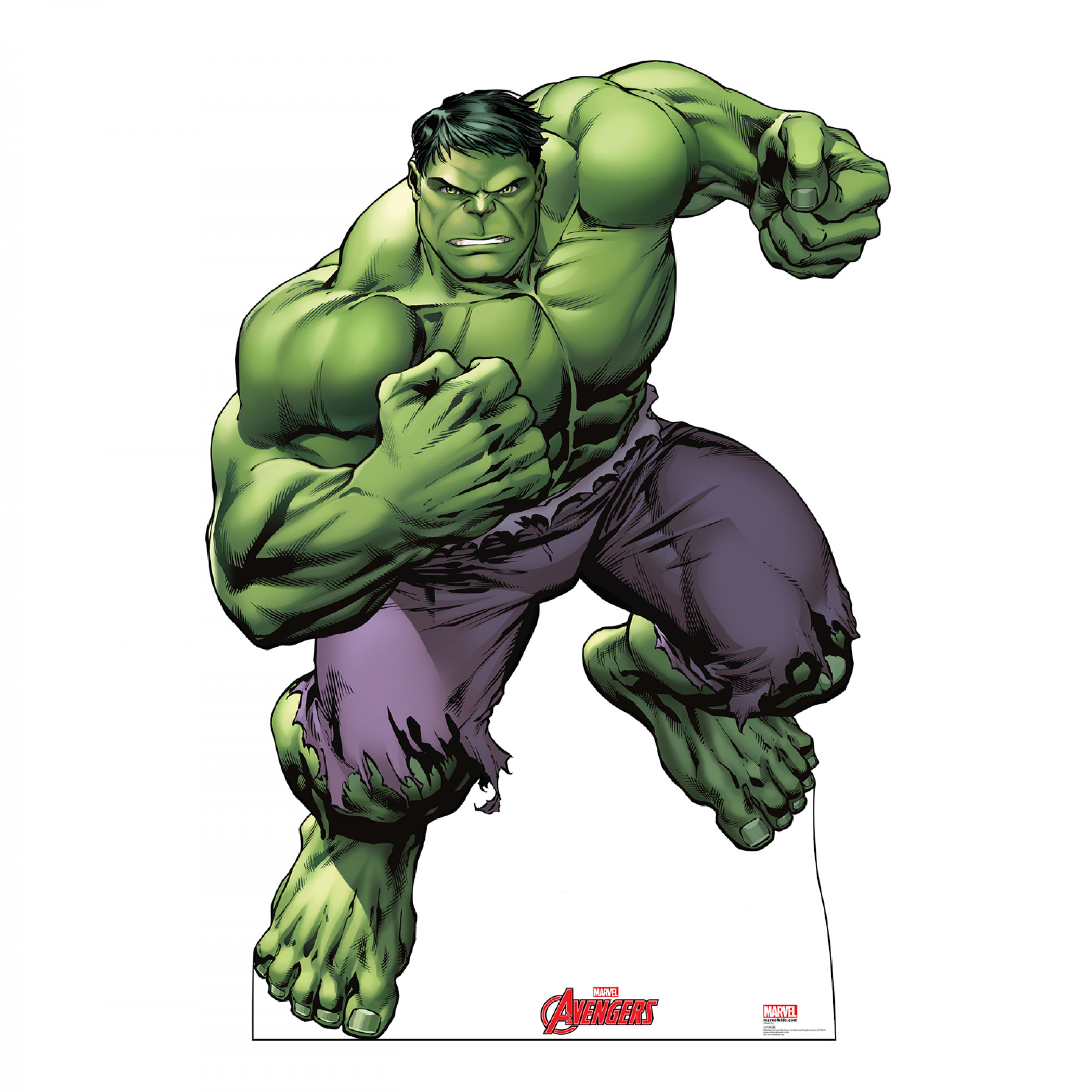 Avengers Animated Incredible Hulk Cardboard Stand Up, Multi-Color