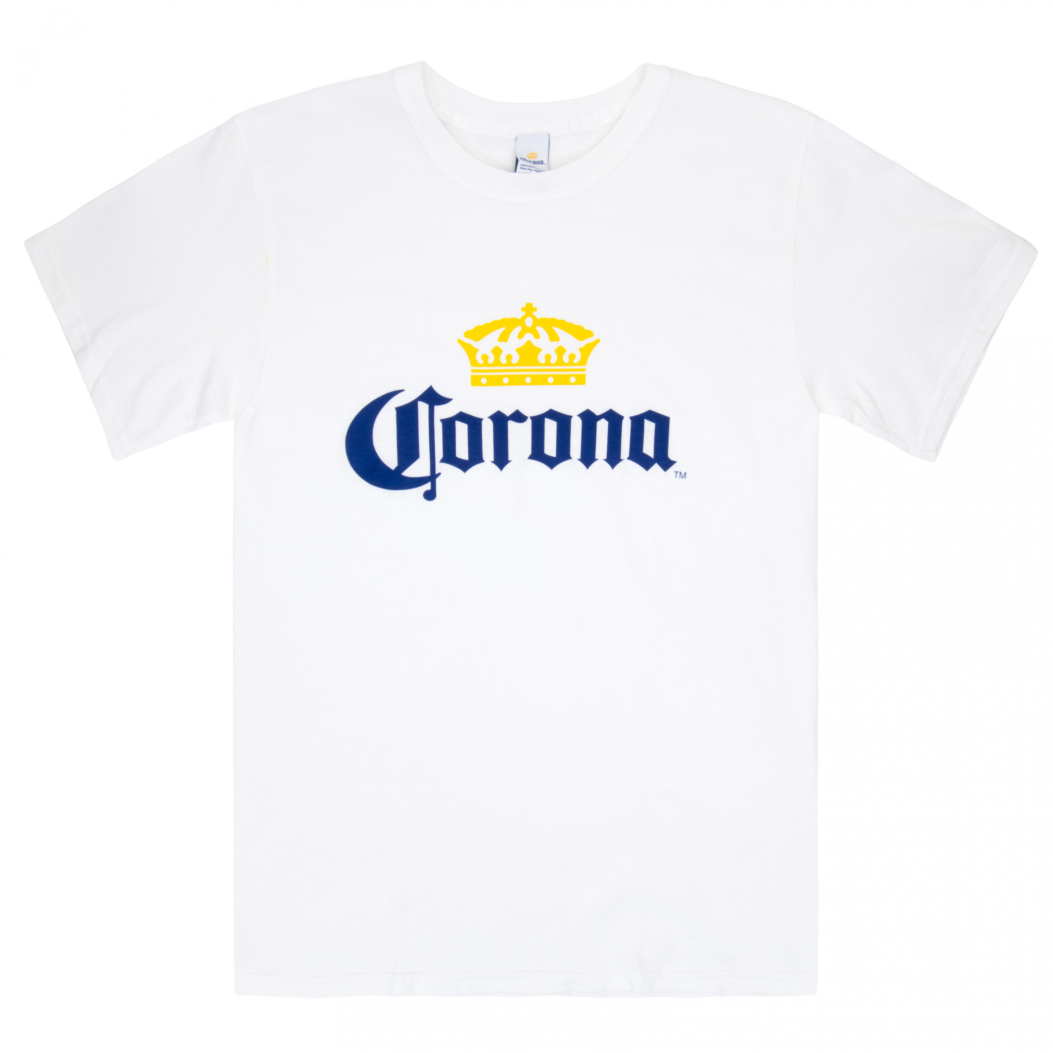 Corona Extra Men's White Beer Logo T-Shirt