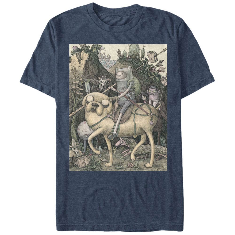 Adventure Time Lithograph Blue T-Shirt