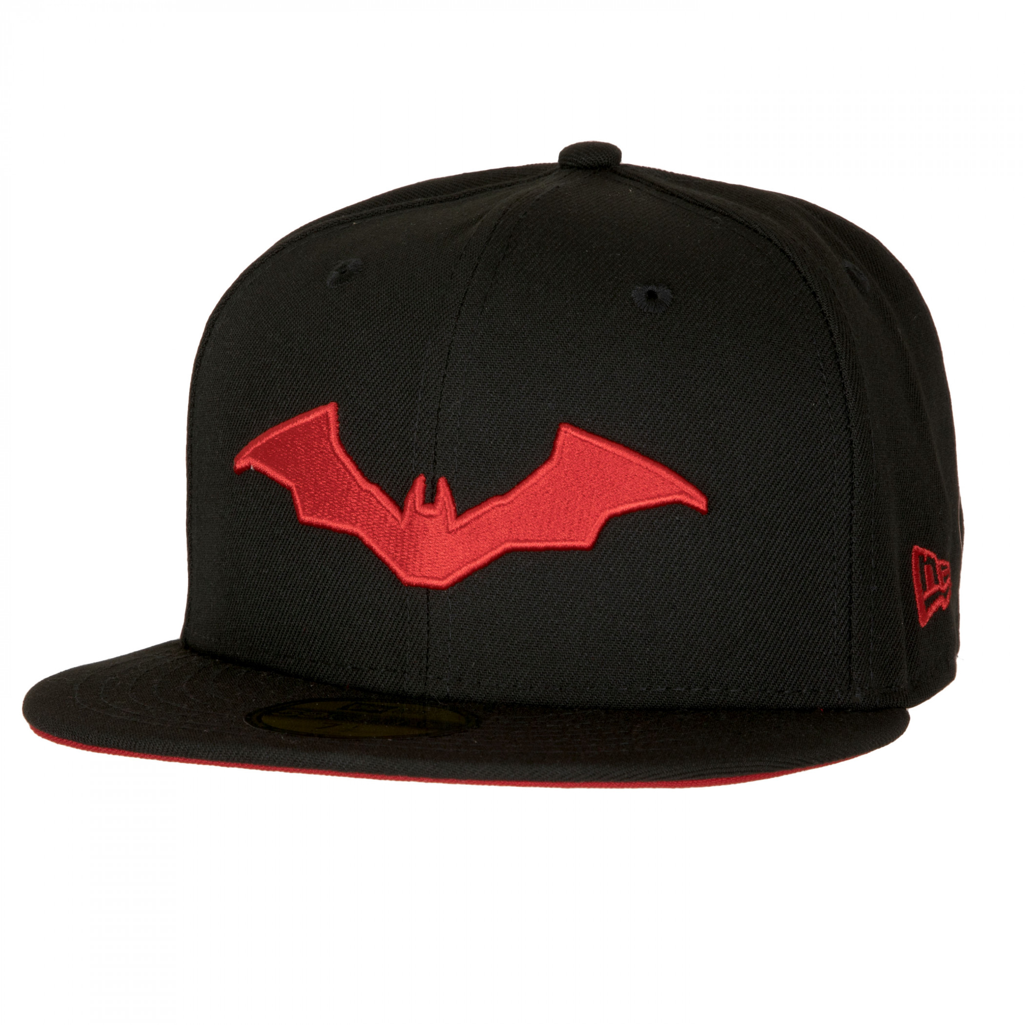 The Batman Robert Pattinson Logo New Era 59Fifty Fitted Hat, Black