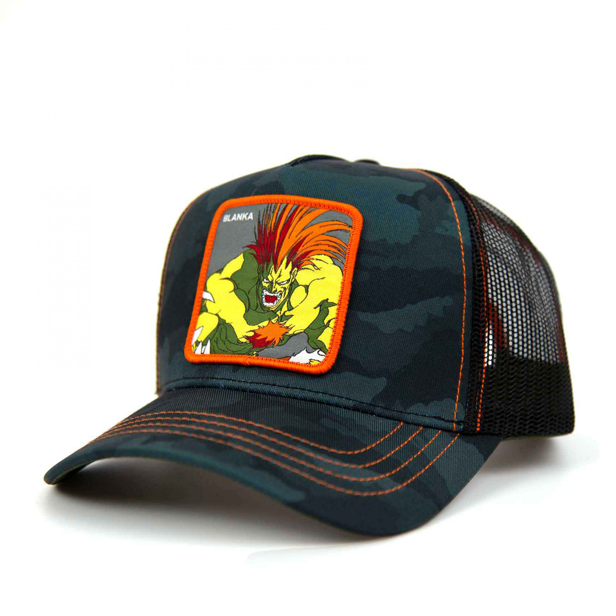 Street Fighter Blanka Patch Trucker Hat, Multi-Color