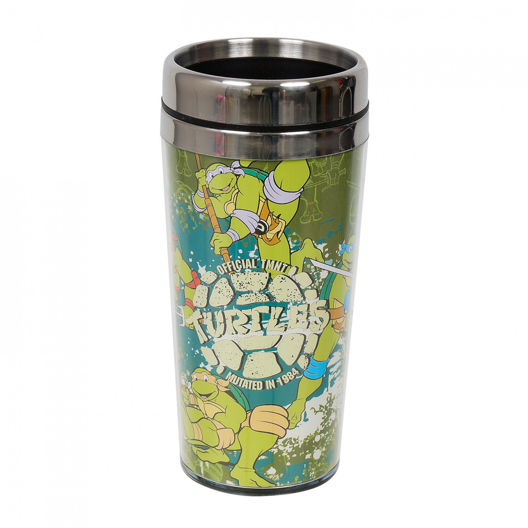 Teenage Mutant Ninja Turtles Mutated in 1984 - 16oz Travel Mug, Green
