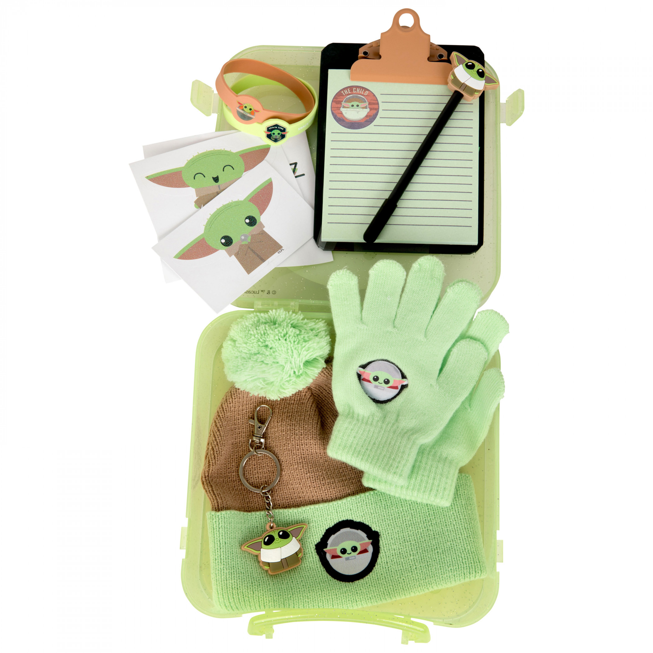 Star Wars The Mandalorian Grogu Kid's Winter Bundle Collection, Green