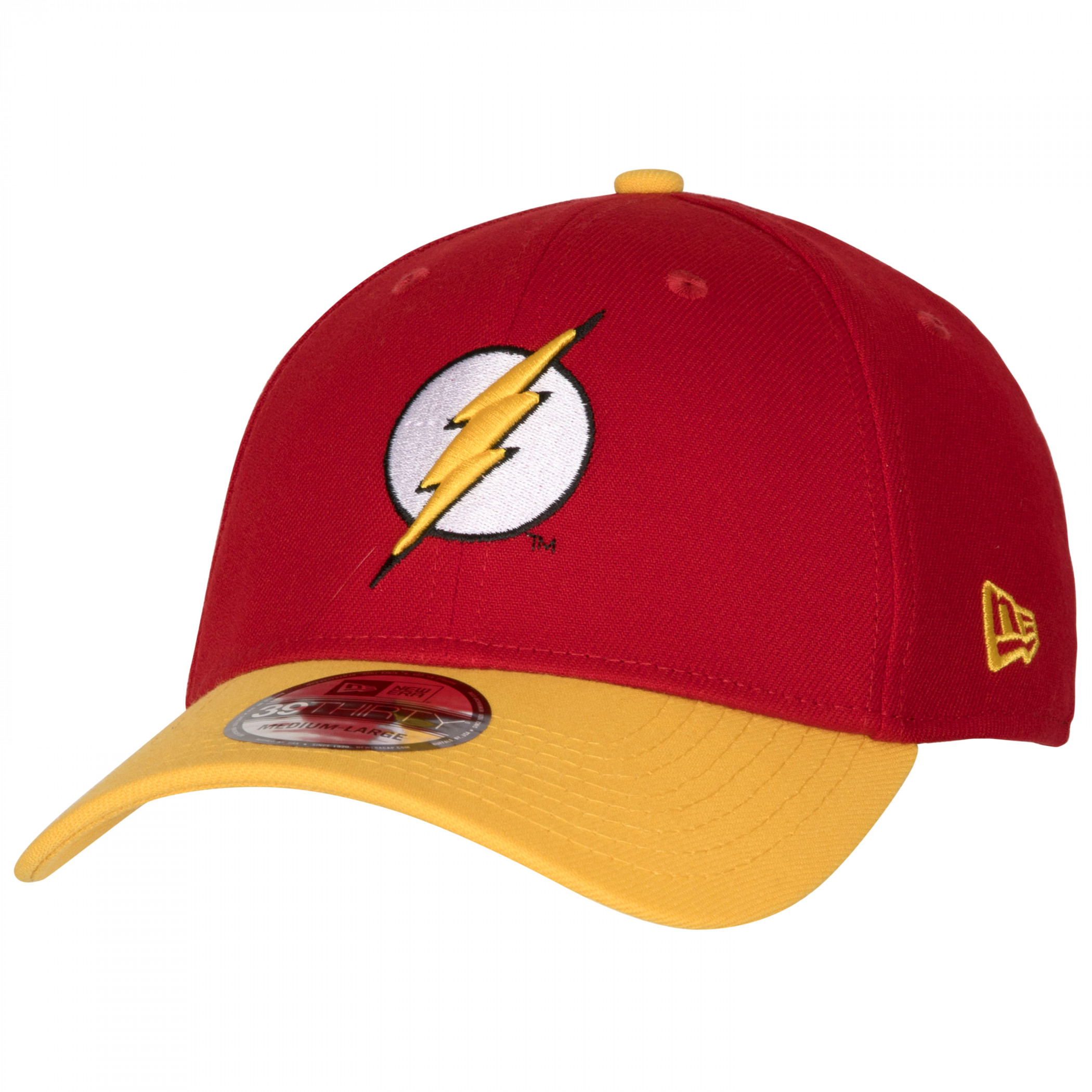 Flash Red and Yellow Colorway New Era 39Thirty Fitted Hat, Red