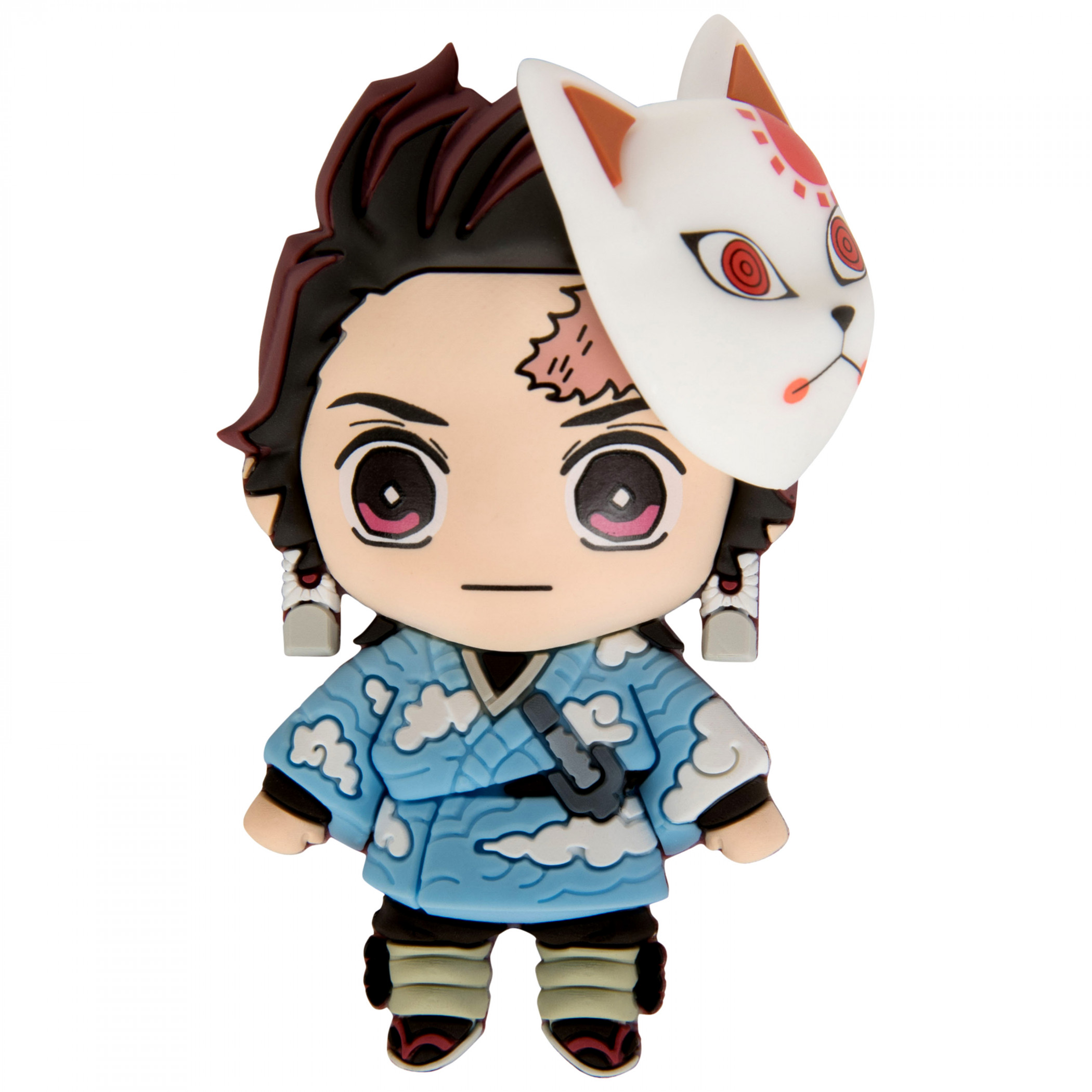 Demon Slayer Tanjiro Kamado Chibi 3D Foam Magnet, Multi-Color