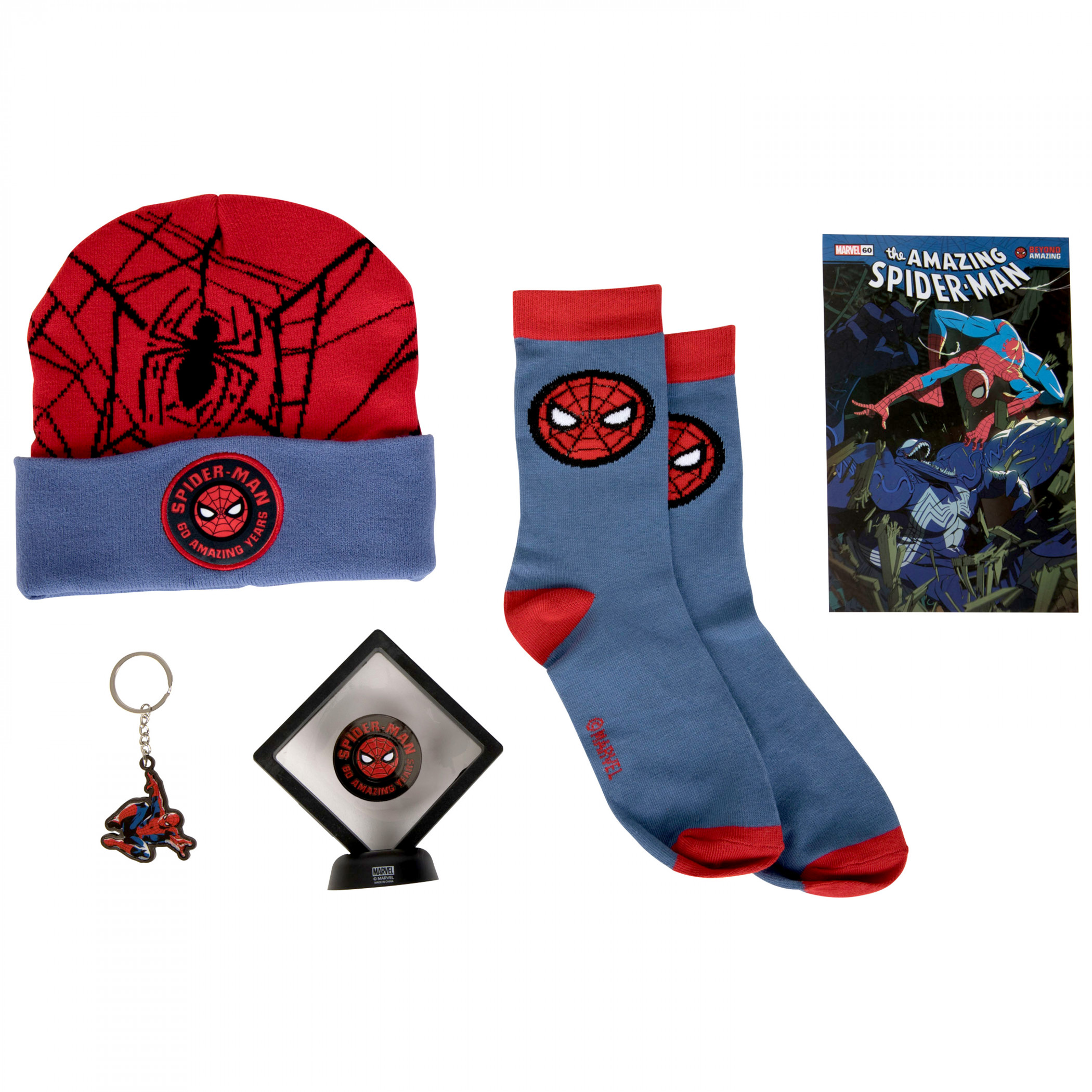 Spider-Man 60th Anniversary Kid's Winter Bundle Collection, Multi-Color