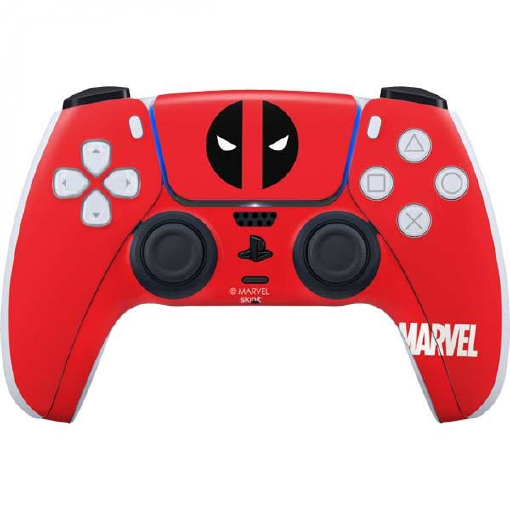 Deadpool Logo Red PS5 Controller Skin, Red