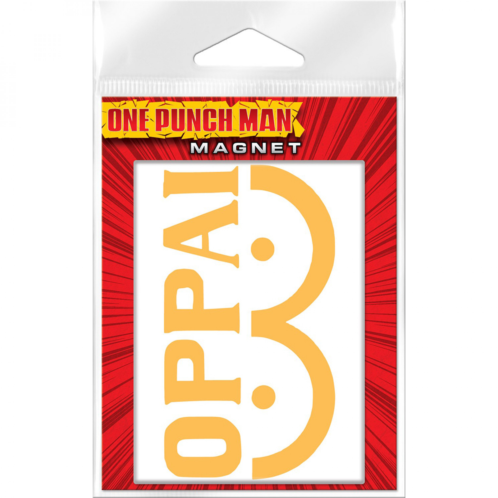One Punch Man Oppai Logo Magnet, Multi-Color