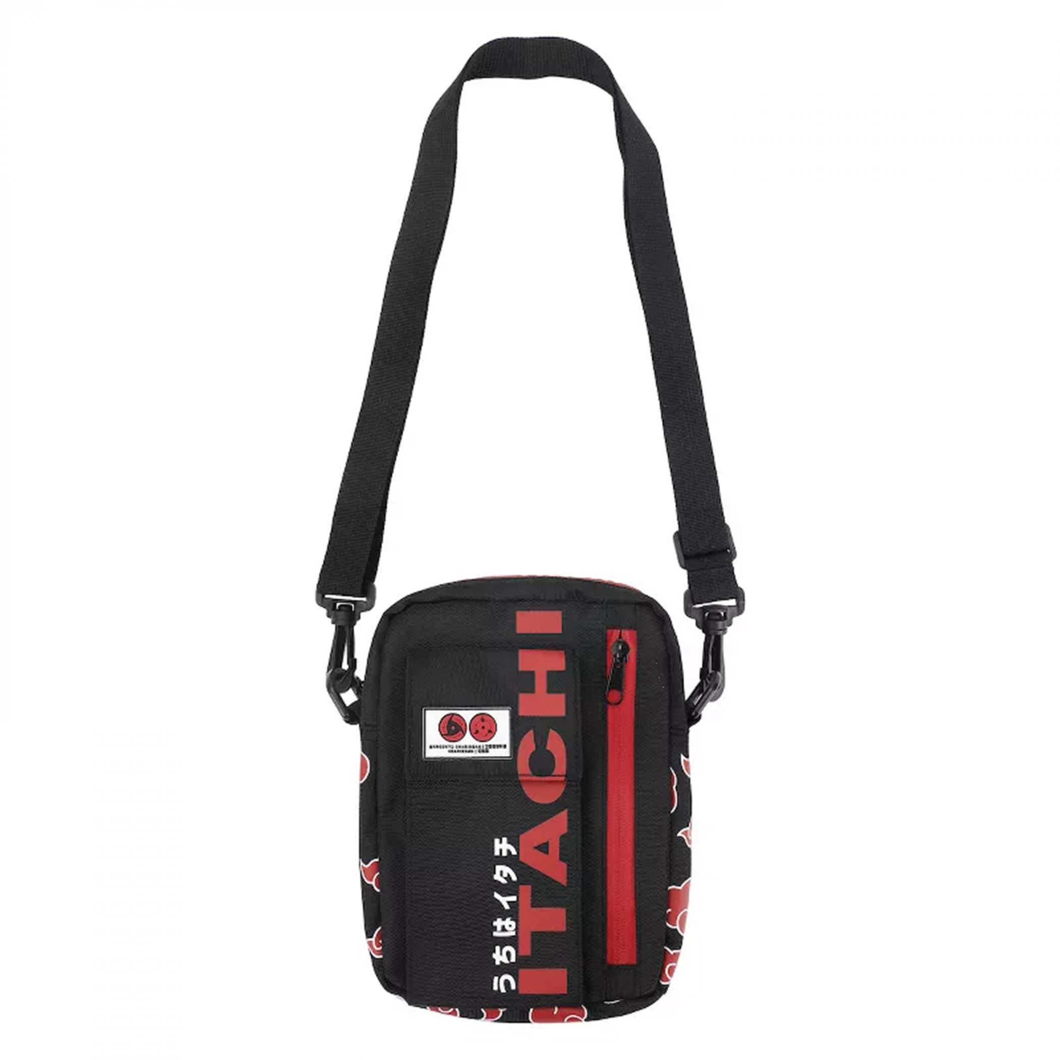 Naruto Itachi Messenger Crossbody Bag, Black