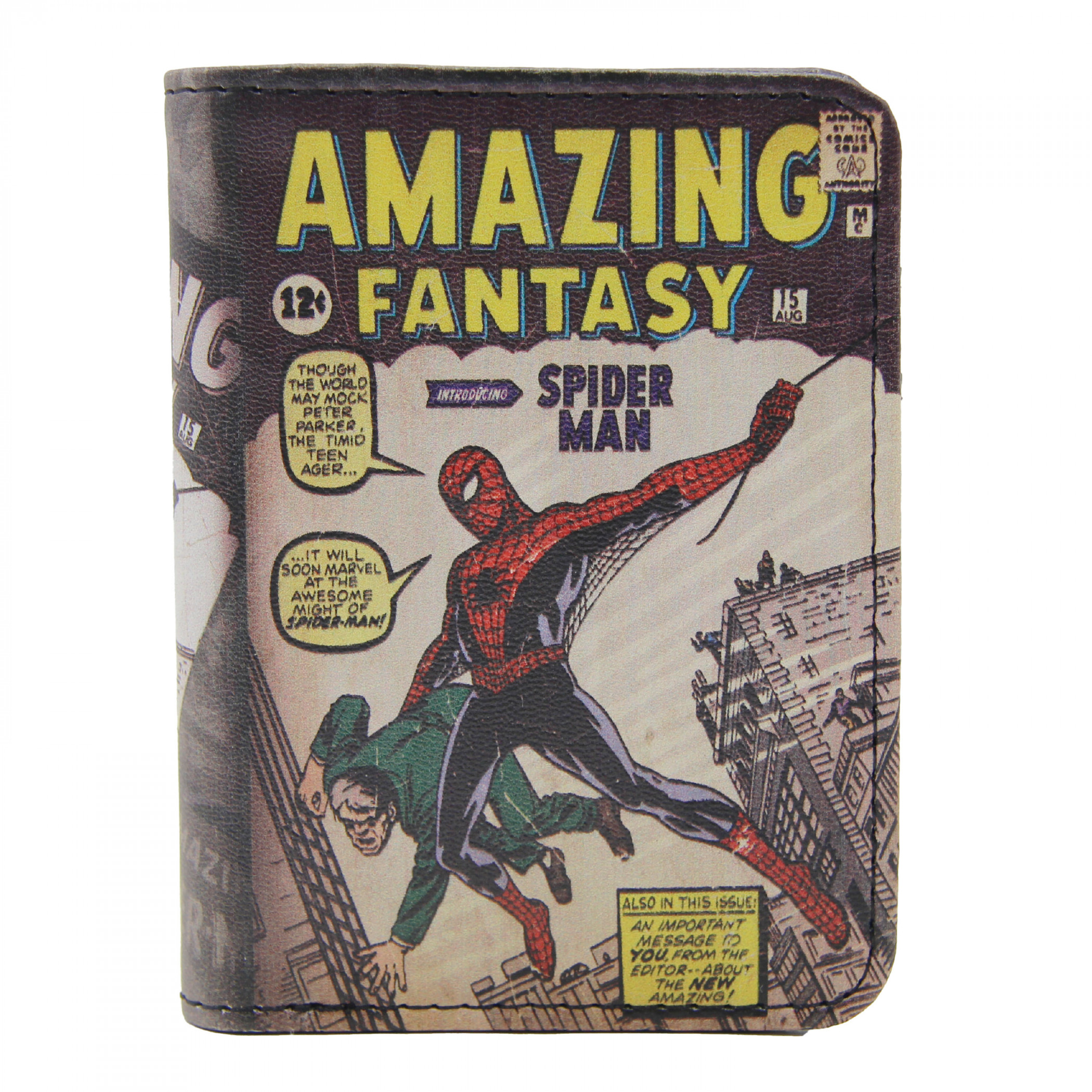 Spider-Man 1962 #15 Vallet Tri-Fold Wallet, Multi-Color
