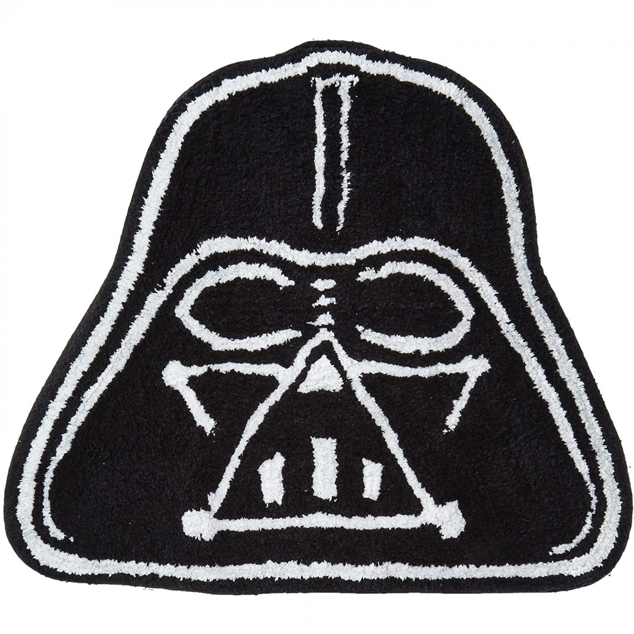 Star Wars Saga Darth Vader Shaped Bath Rug, Black