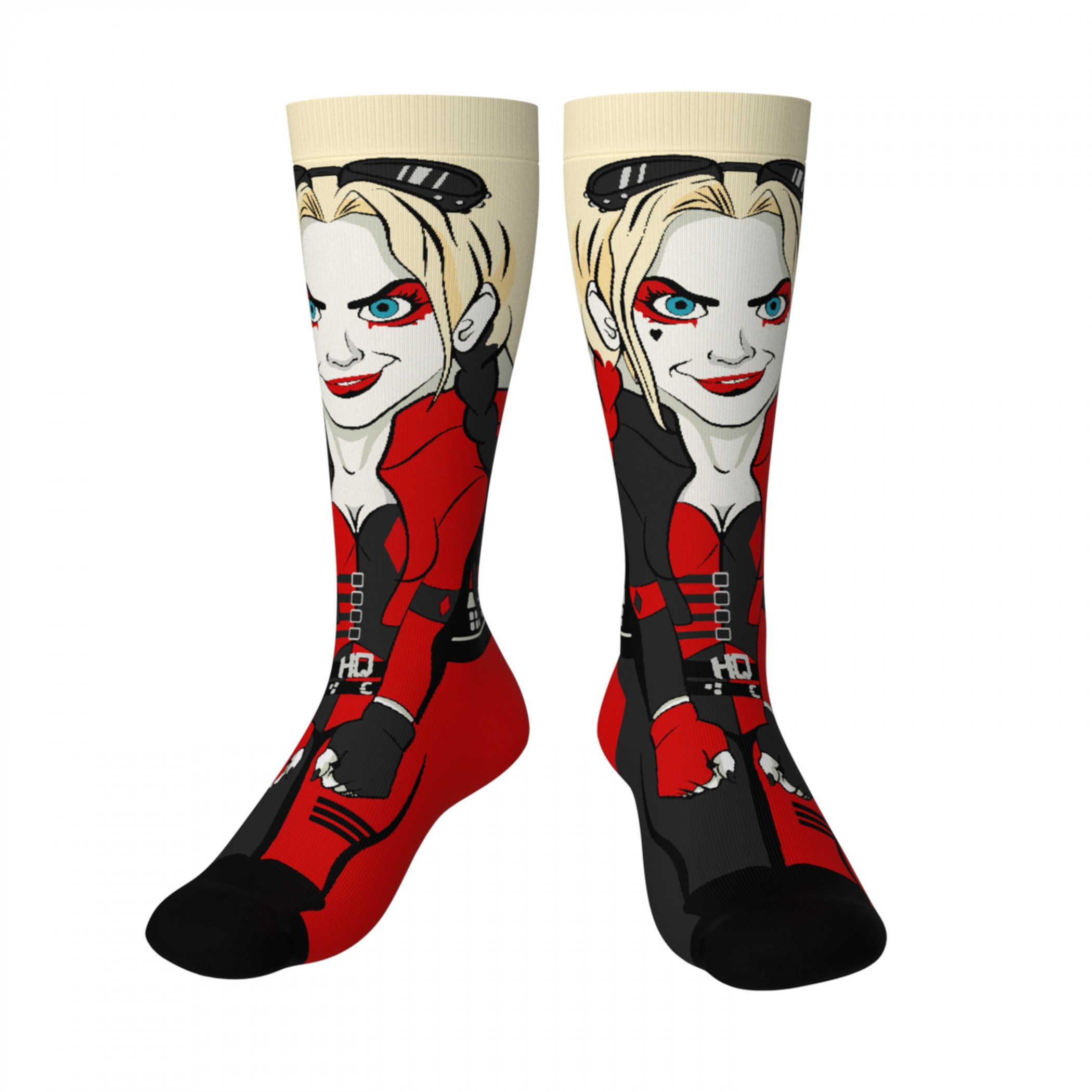 Harley Quinn Suicide Squad Crossover Crew Socks, Multi-Color