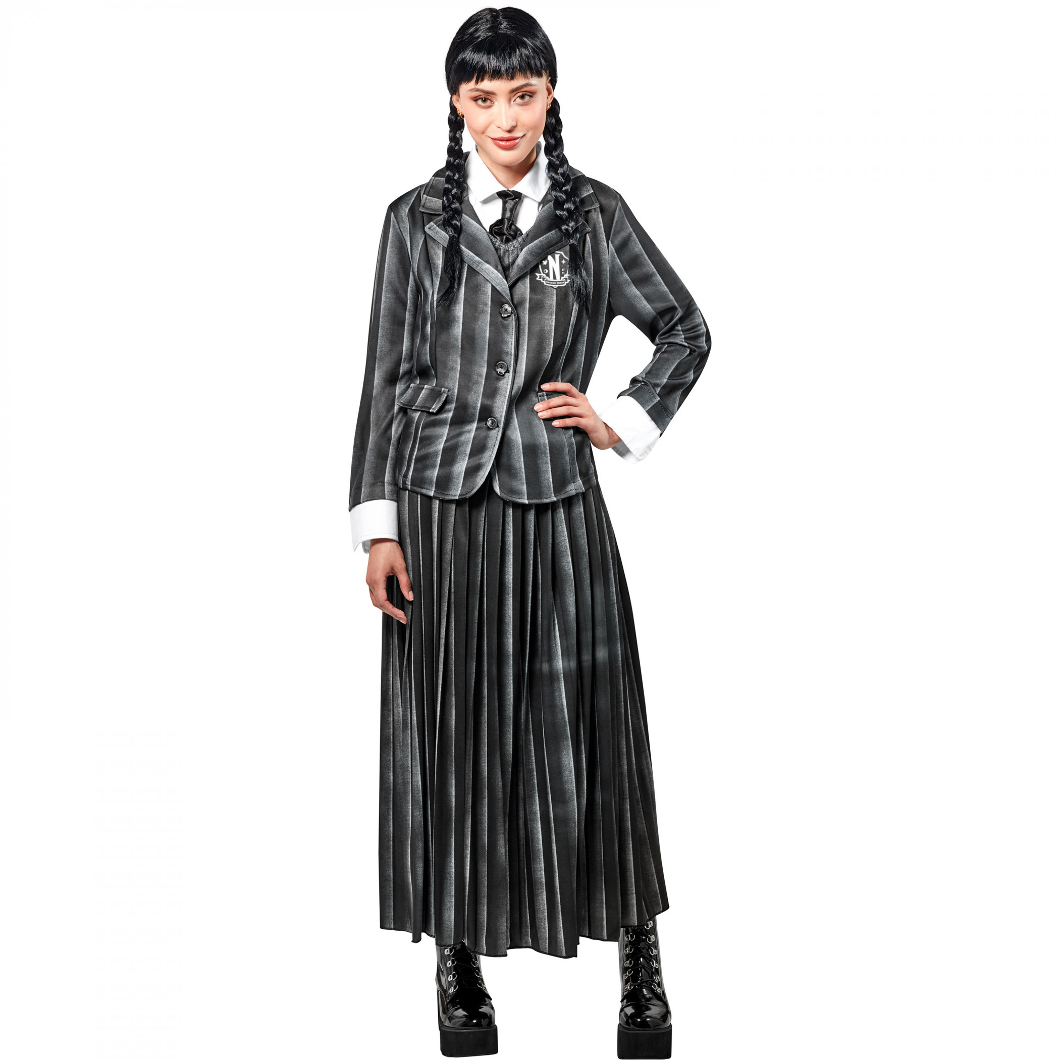 Womens Wednesday Addams Black Nevermore Academy Costume - Addams